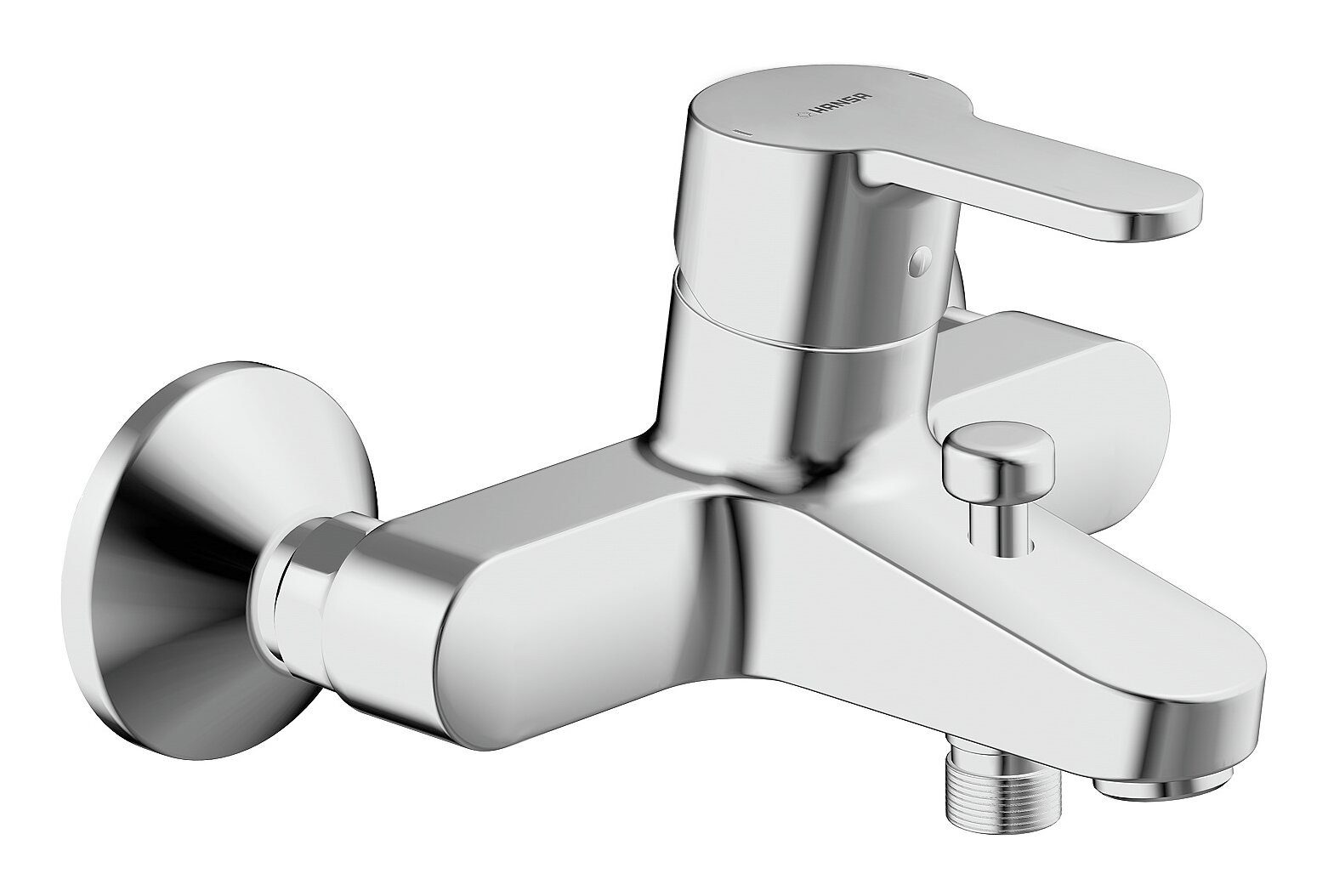 HANSA Wannenarmatur Hansaprimo EinhandBatterie (G1/2) für Wandaufbau Ausladung 155 mm