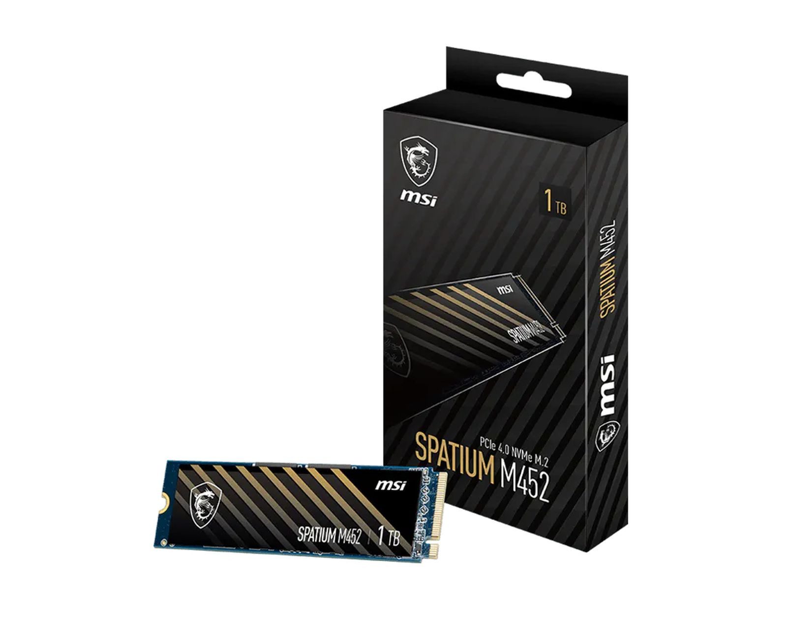 MSI SSD 1TB Spatium M452 (M.2 2280) PCIe Gen4 x4 NVM Gaming-Festplatte