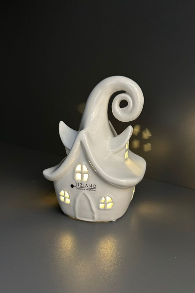 TIZIANO - DESIGN & EMOTIONS Dekofigur Deko Haus Avalon LED creme-weiß