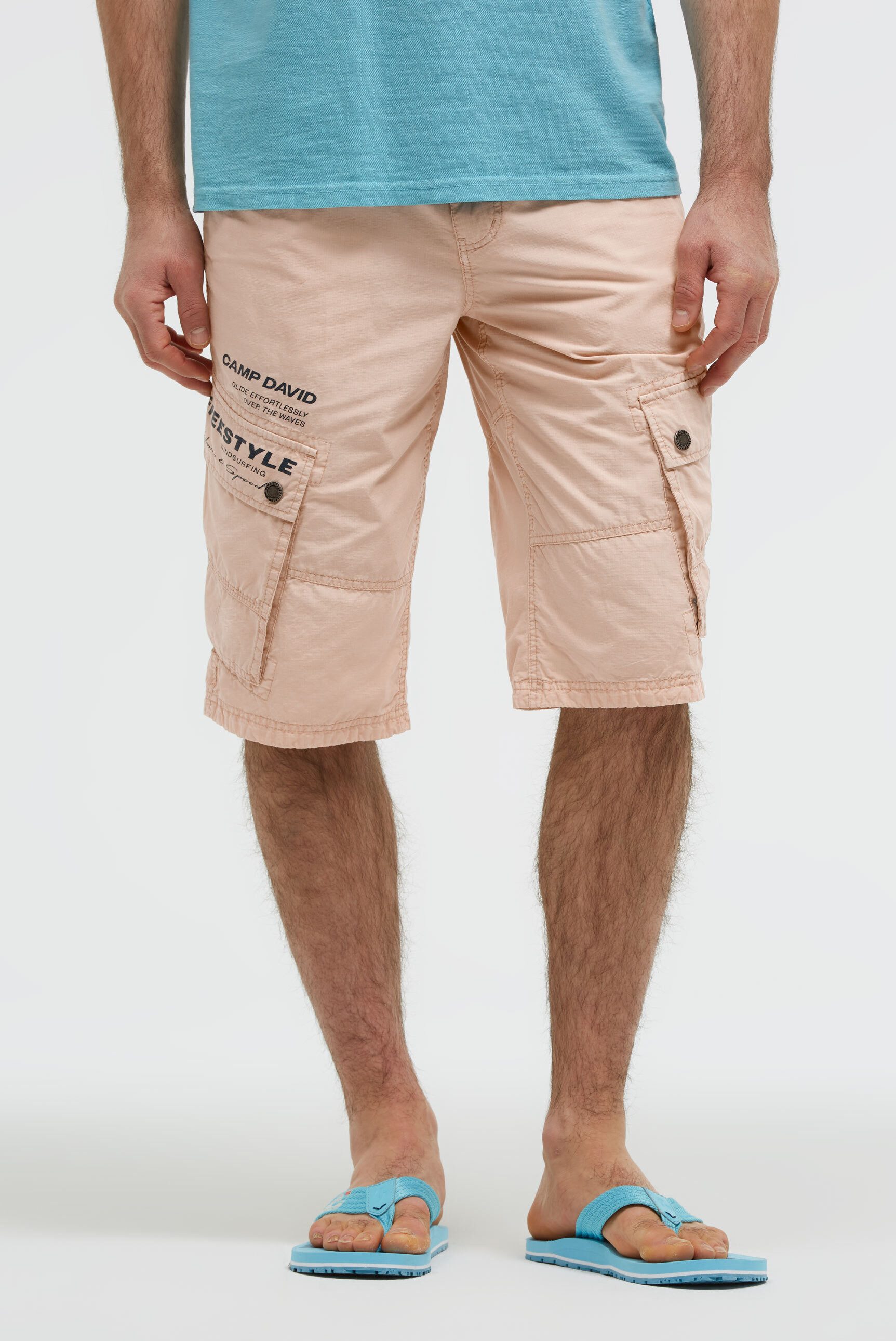 CAMP DAVID Shorts aus Baumwolle