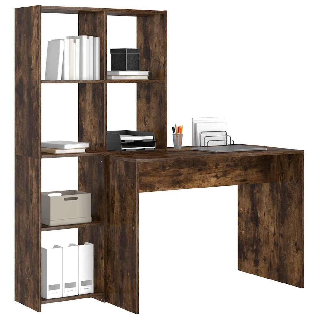 vidaXL Schreibtisch Schreibtisch Räuchereiche 138.5 x günstig online kaufen