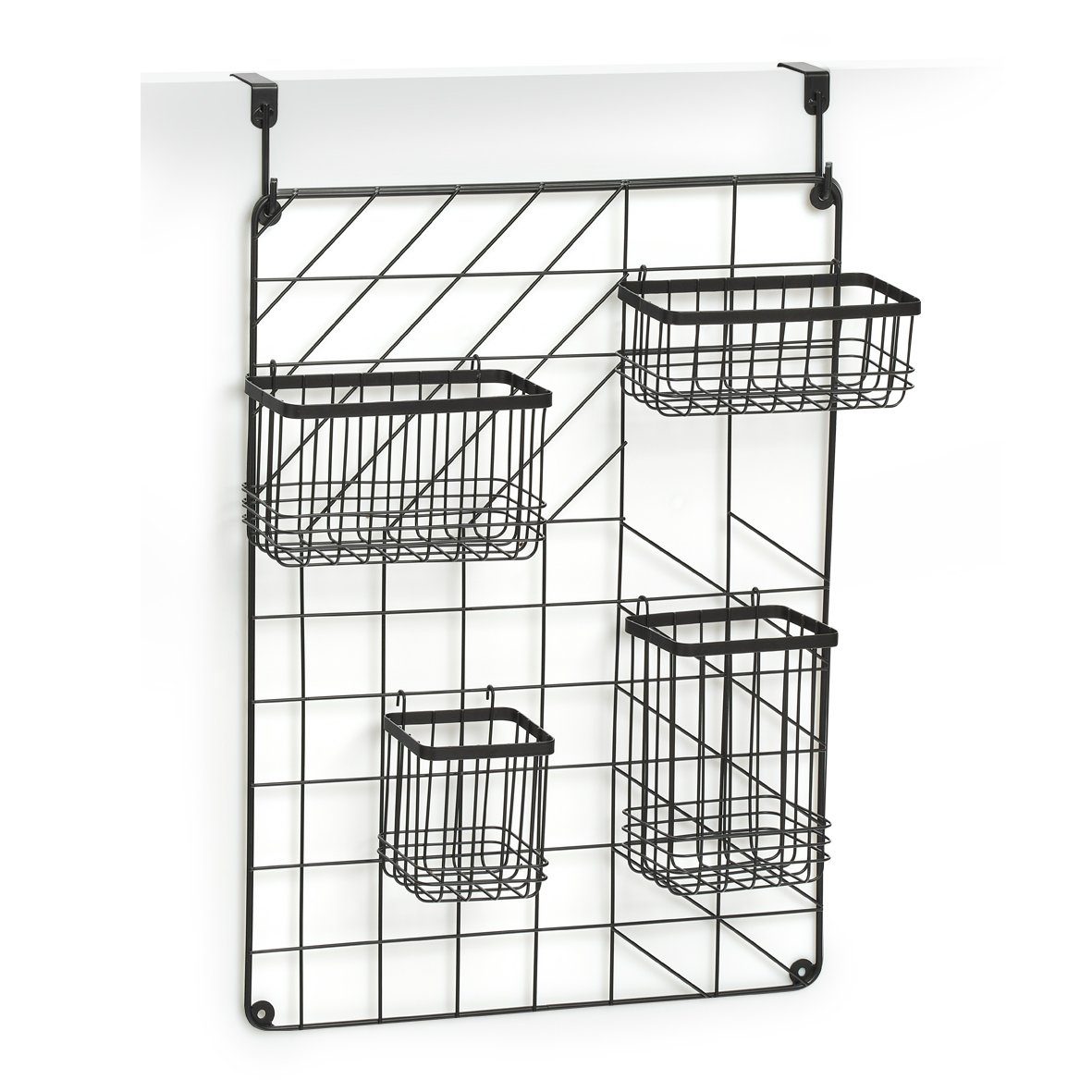 Zeller Present Organizer Wand-Organizer Set, 5-tlg., Metall, schwarz. Reduzierter Preis € 52,94. Unverbindliche Preisempfehlung € 59,99