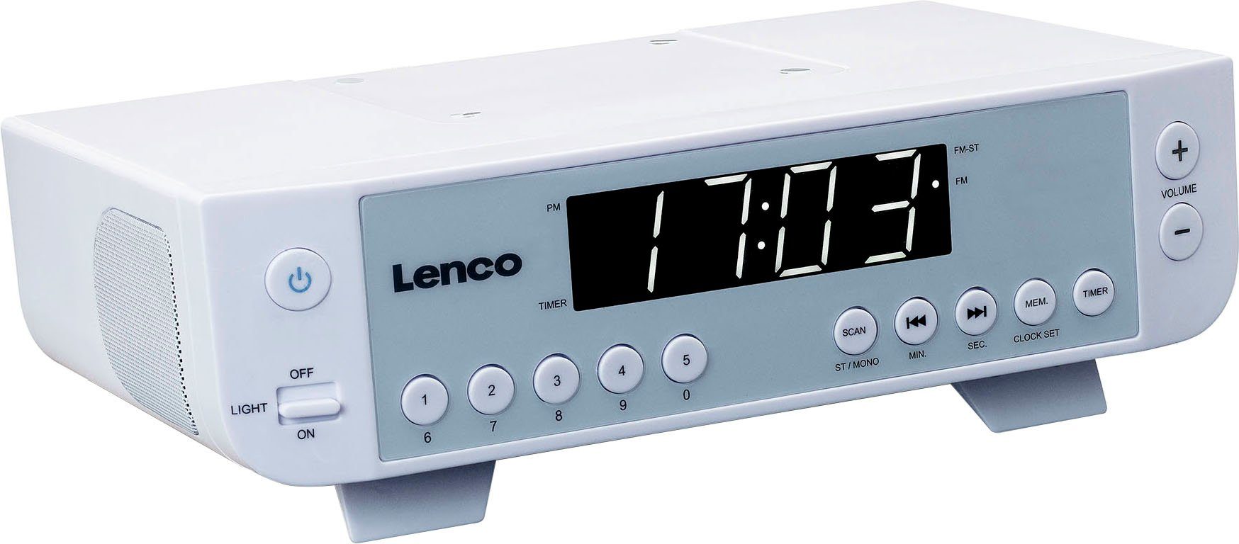 Lenco KCR-11 Zwei eingebaute Lautsprecher (FM-Tuner), Küchen-Radio