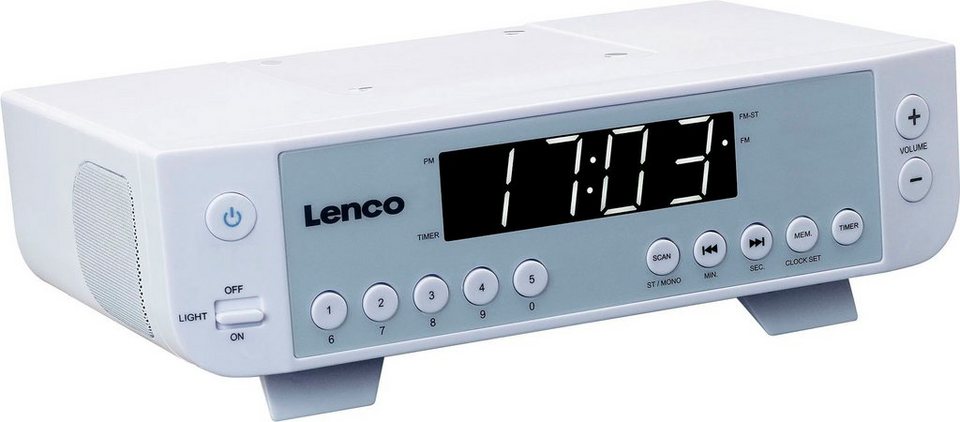 Lenco KCR-11 Küchen-Radio (FM-Tuner), Zwei eingebaute Lautsprecher