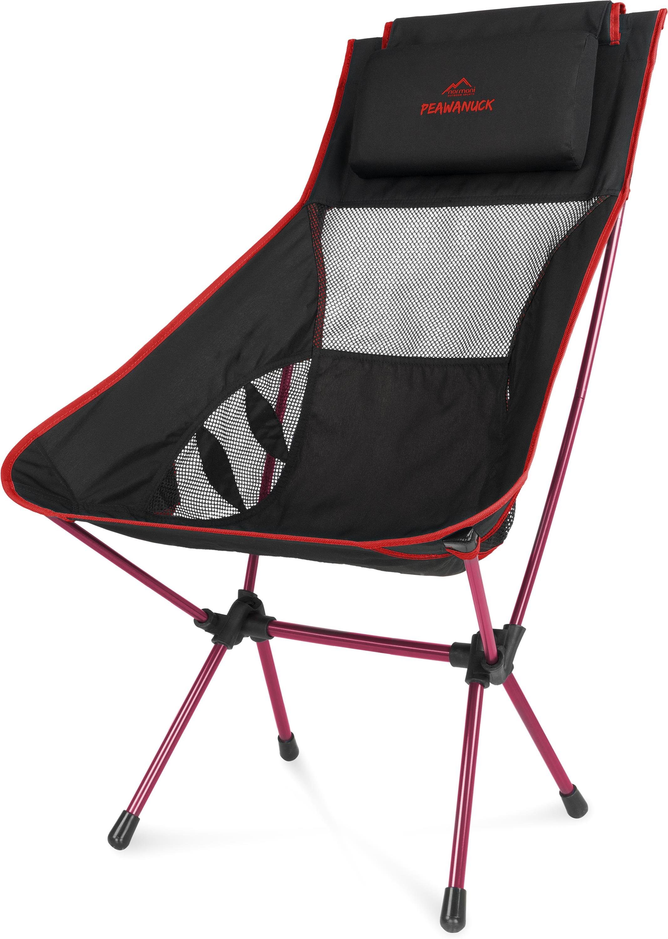 normani Campingstuhl Campingstuhl Peawanuck, Campingstuhl Angelstuhl Faltstuhl mit Getränkehalter bis zu 150 kg