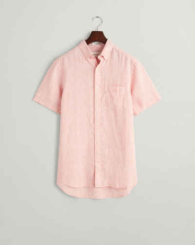 Gant Kurzarmshirt REG LINEN STRIPE SS SHIRT