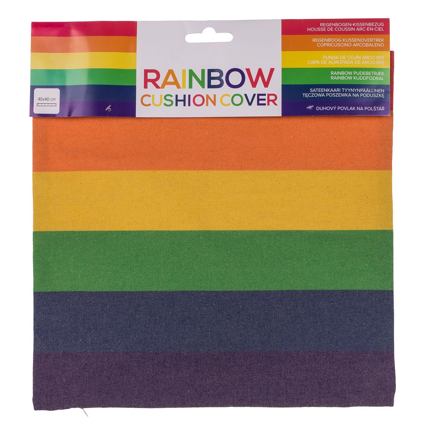 Kissenbezug Kissen-Bezug Kissenhülle x ReWu Pride Regenbogen 40 cm, 40