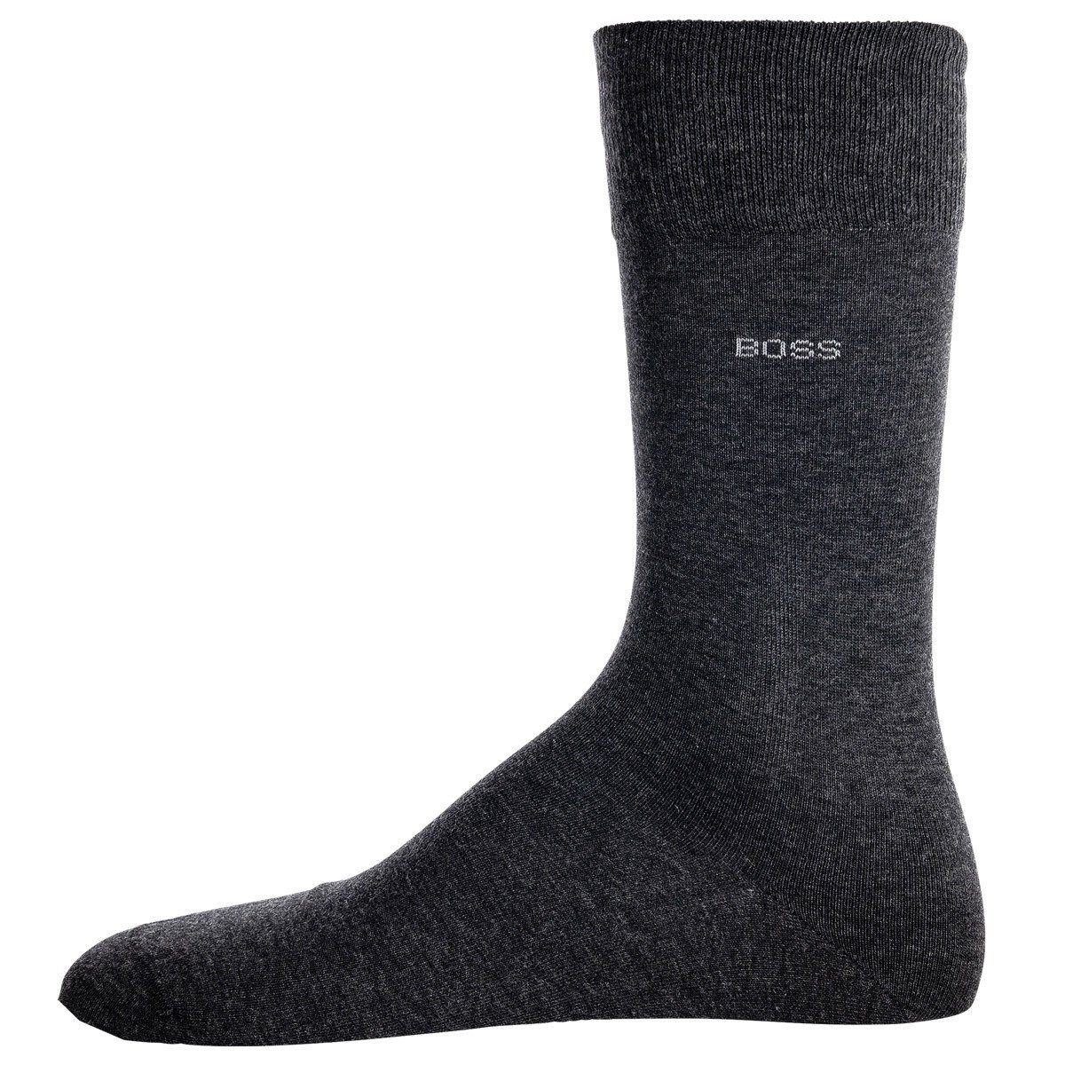 BOSS Kurzsocken Herren Socken, 2 Paar Anthrazit - RS Uni Marc CC