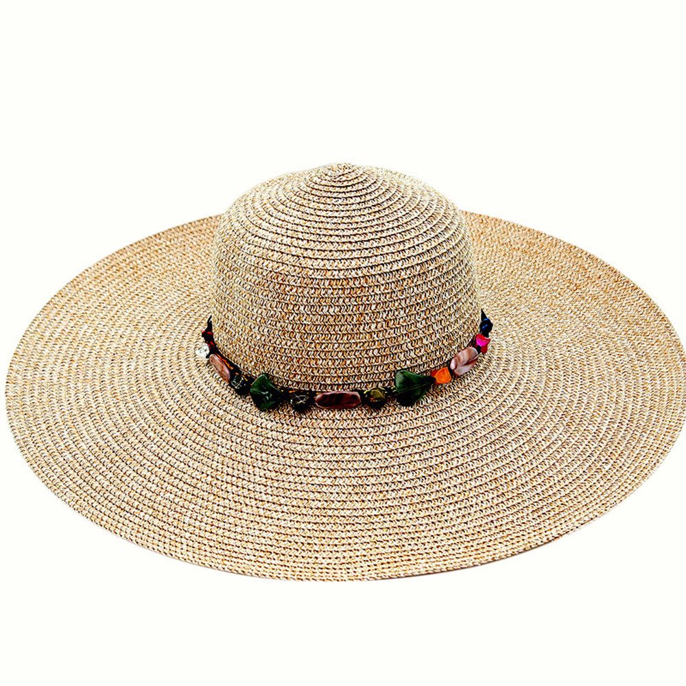 Coonoor Strohhut Damen Strohhut mit großer günstig online kaufen