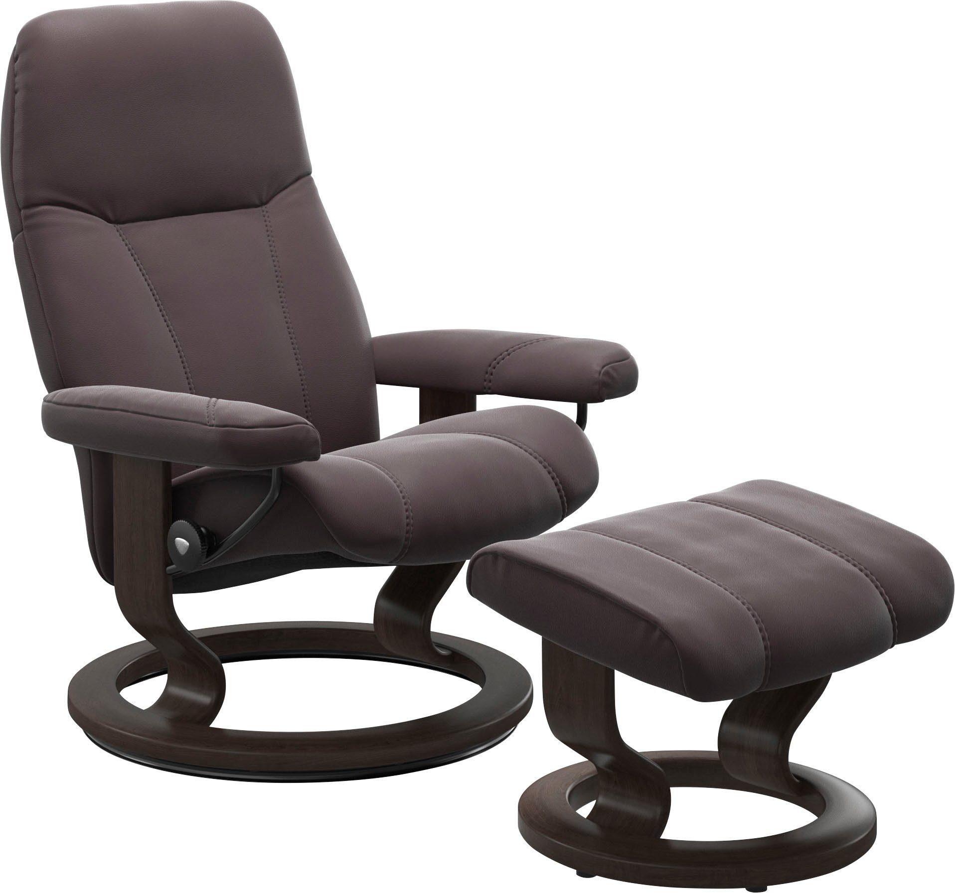 Wenge Größe M, Classic mit Gestell Consul, Stressless® Relaxsessel Base,