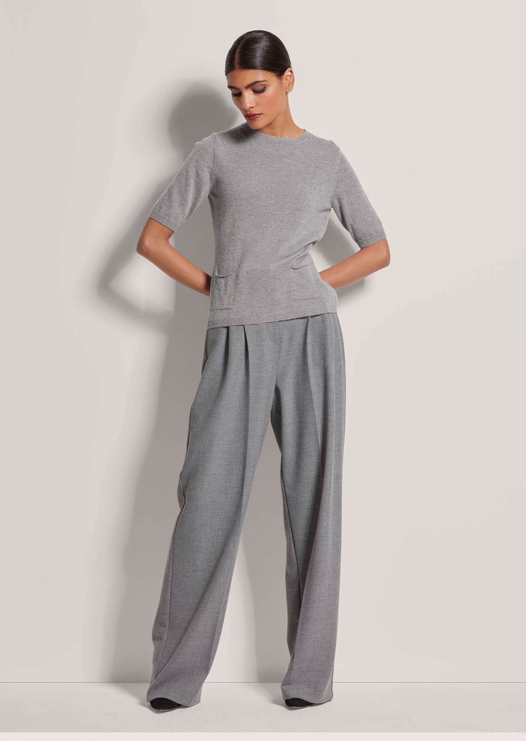 MADELEINE Strickpullover Feinstrickpullover mit Kaschmiranteil Rundhals Pul günstig online kaufen