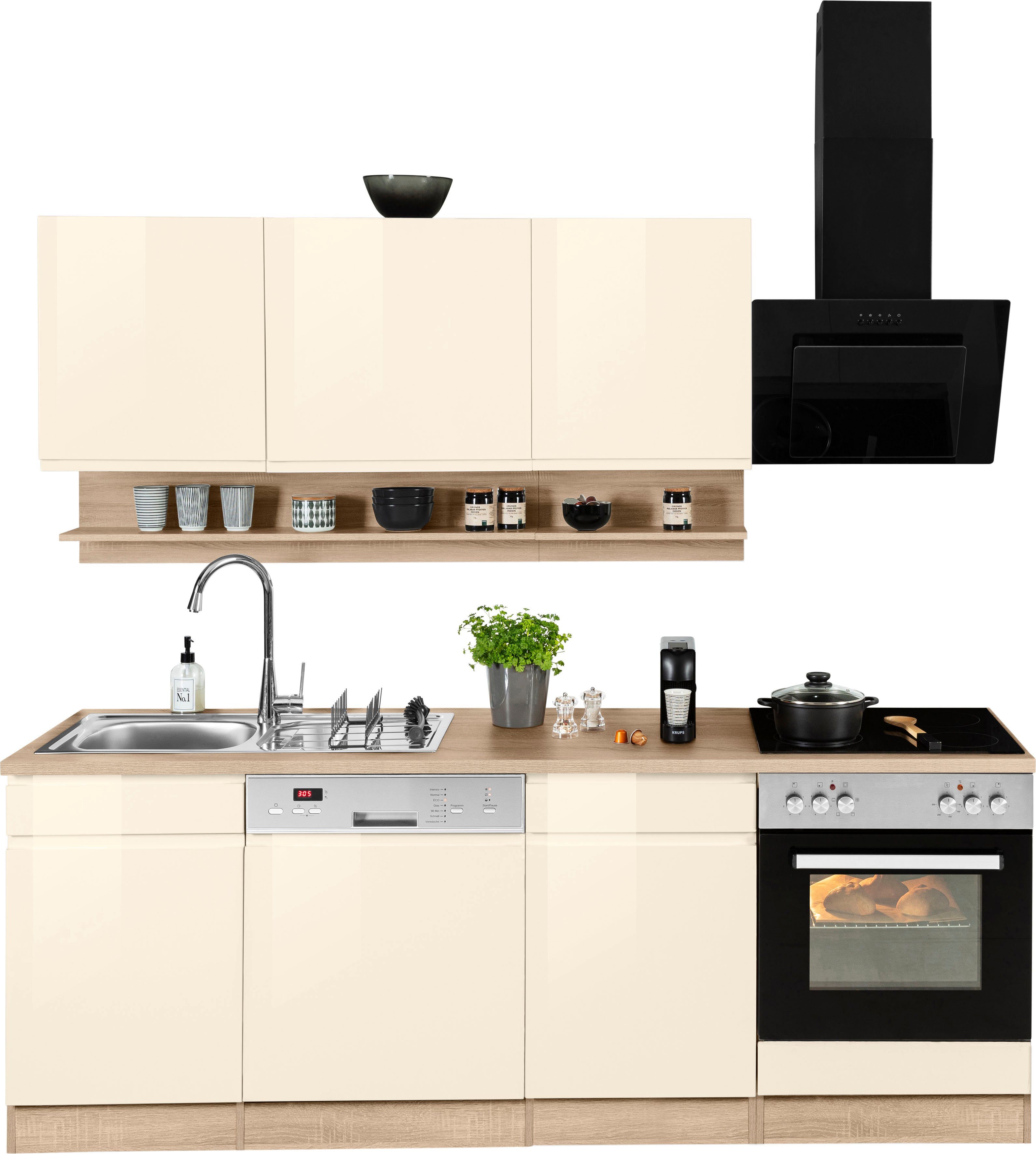 KOCHSTATION Küchenzeile KS-Virginia, Breite 220 cm, wahlweise mit oder ohne günstig online kaufen