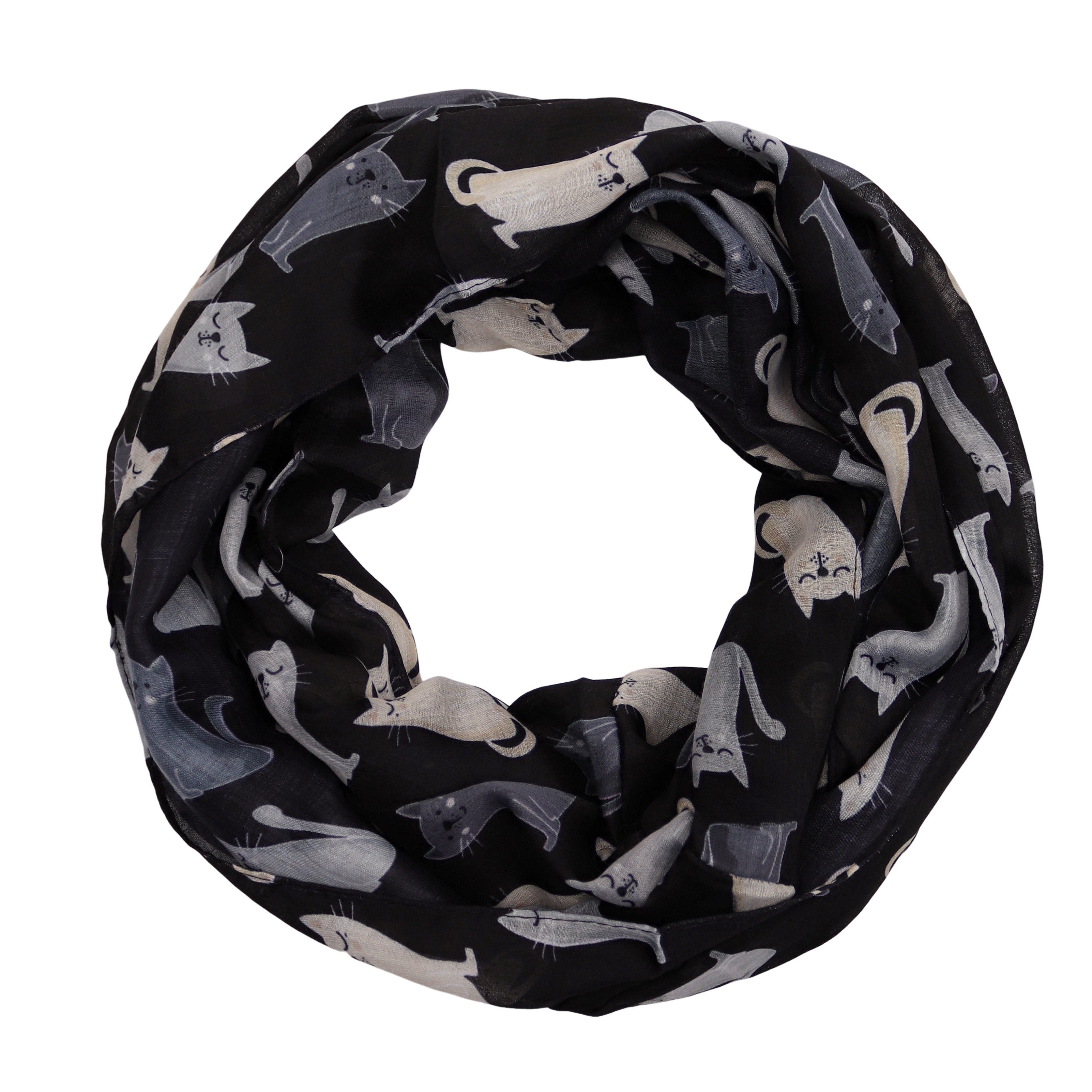 MIRROSI Loop Damen Schal Weich aus 100% Viskose Groß, Schlauchschal, (ca.60x80cm; zweimal um den Hals wickelbar), Damen Halstuch Stola ideal für Frühling,Sommer, Herbst oder Winter