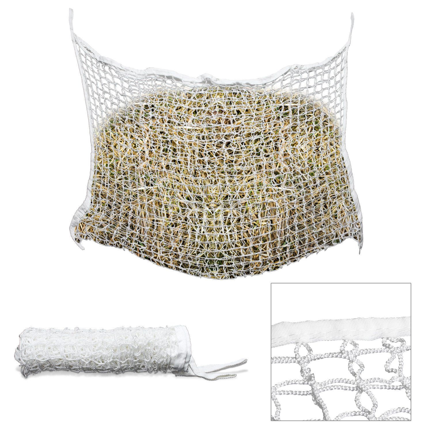 Heunetz Heunetz 1x Heuraufe Beschäftigungsnetz Heusack Futternetz, 120 x 90cm