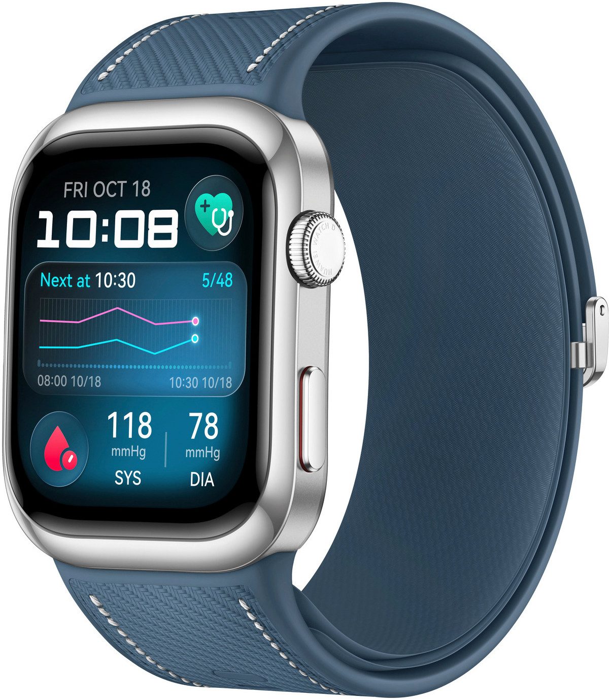 Huawei Watch D2 Smartwatch (4,62 cm/1,82 Zoll), 4,62cm (1,82 Zoll) AMOLED, EKG, IP68, bis zu 5 Tage Akkulaufzeit