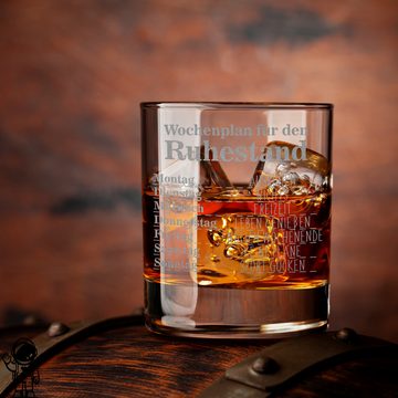 Lasernauten Whiskyglas Glas mit Gravur zur Rente Ruhestand Whiskyglas Geschenk Pensionierung, mit Gravur