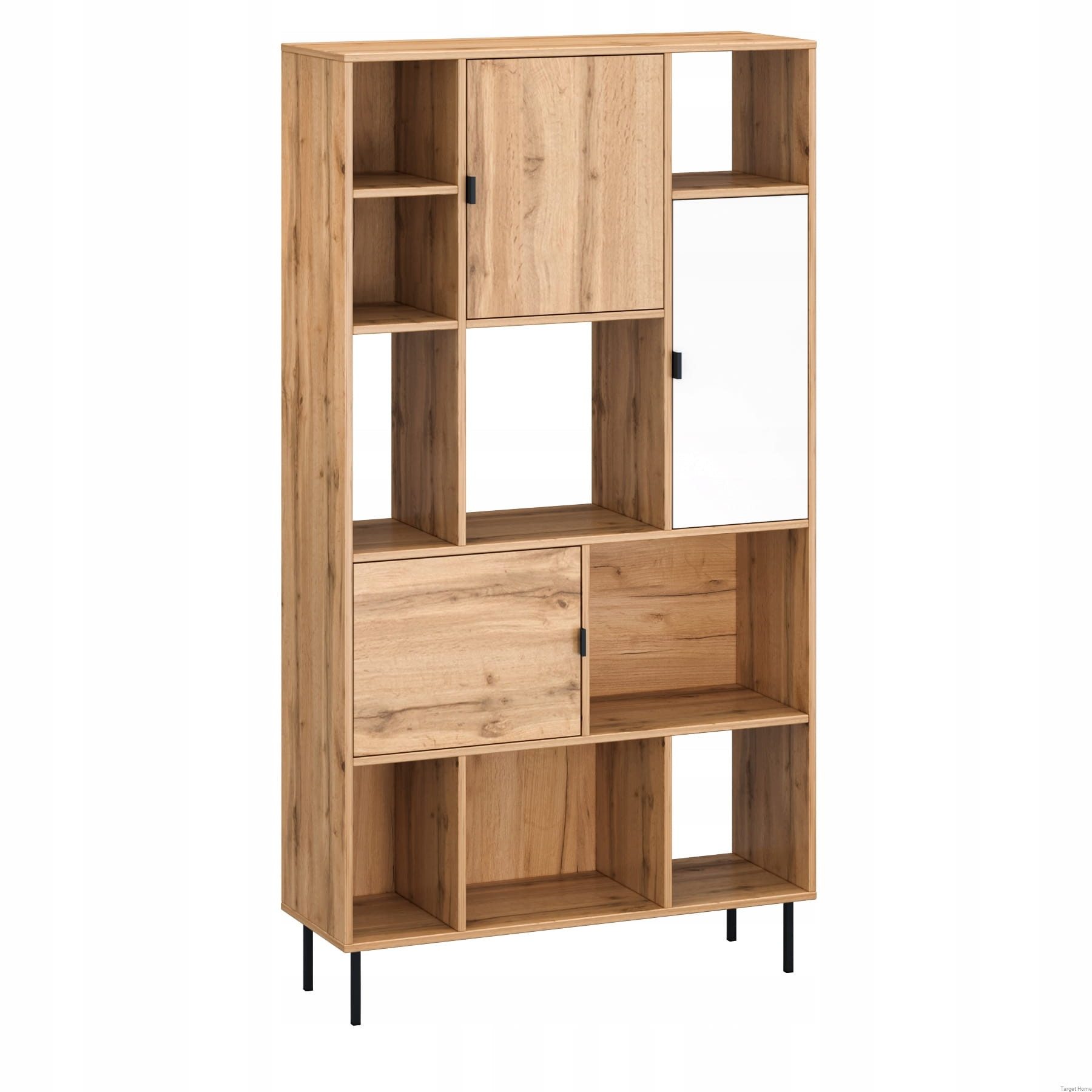 TARGET HOME Bücherregal Modernes Aufbewahrungsregal in Wotan-Eiche - Bücherschrank