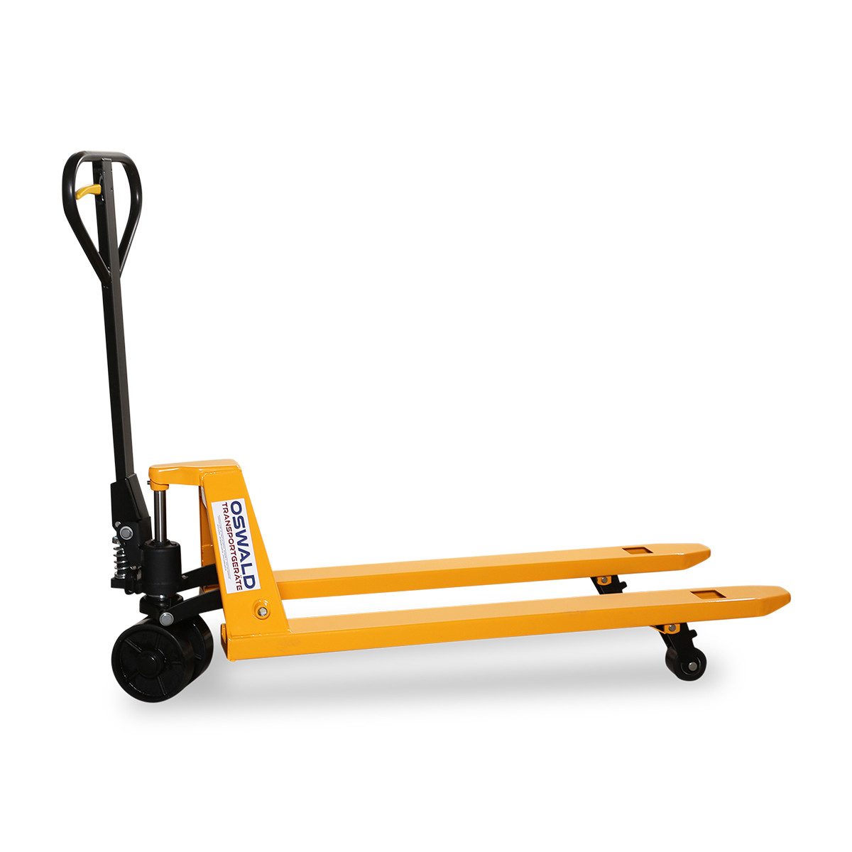 OSWALD Transport Equipment Pallet Truck HEU15 - 1500 kg - 1150 mm Fork Length - PU Wheels, (HEU15), easy operation and solid basic equipment