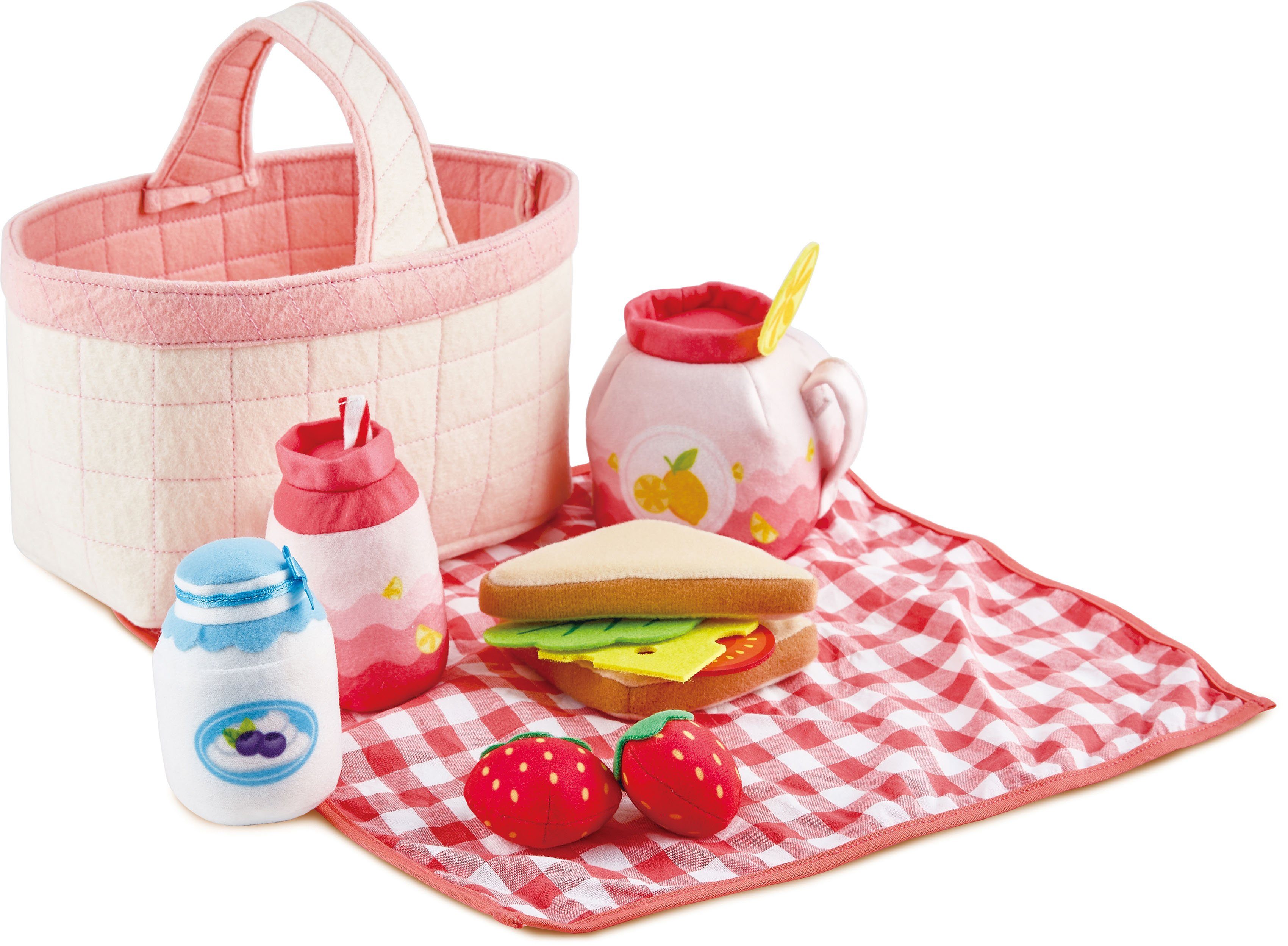 Hape Spiellebensmittel Picknick-Korb, mit Picknickzubehör