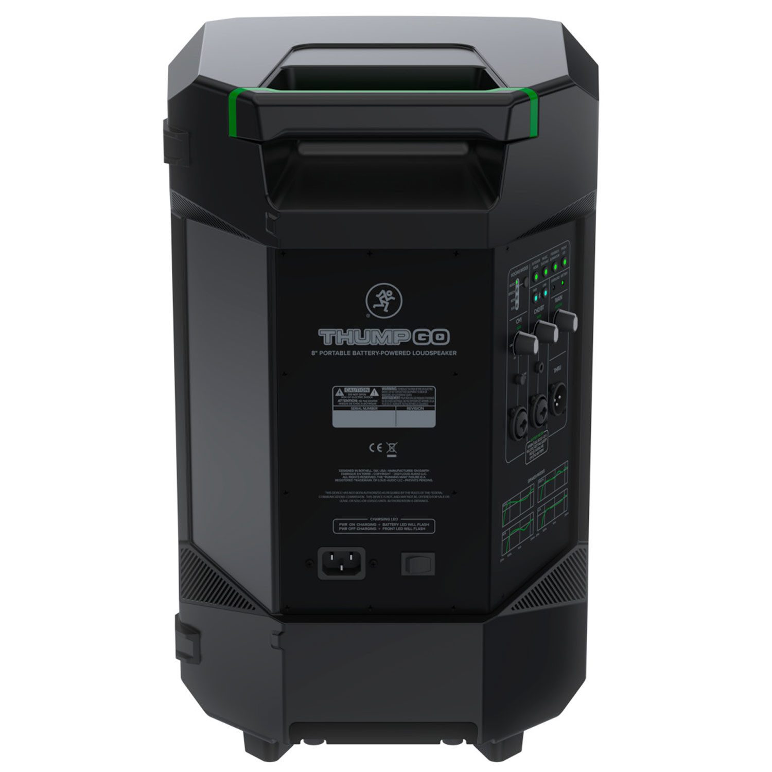 MACKIE Mackie Lautsprecher Thump GO mobile Box mit Akku Portable-Lautsprecher (Bluetooth, 200 W, Akkubetriebener tragbarer PA-Lautsprecher)