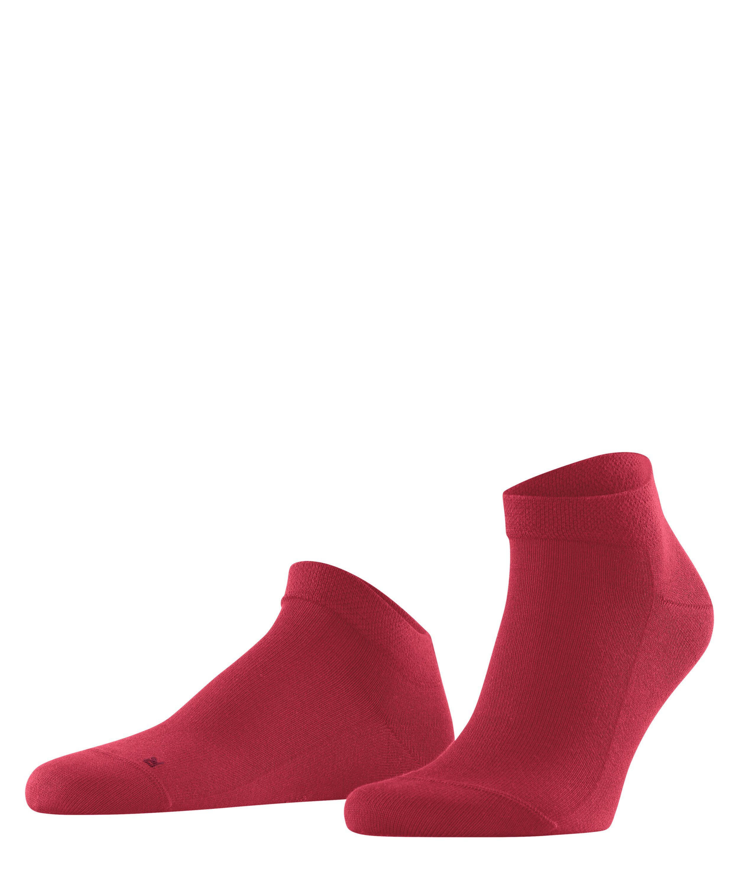 FALKE Sneakersocken Sensitive London (1-Paar) für Diabetiker geeignet scarlet (8228)