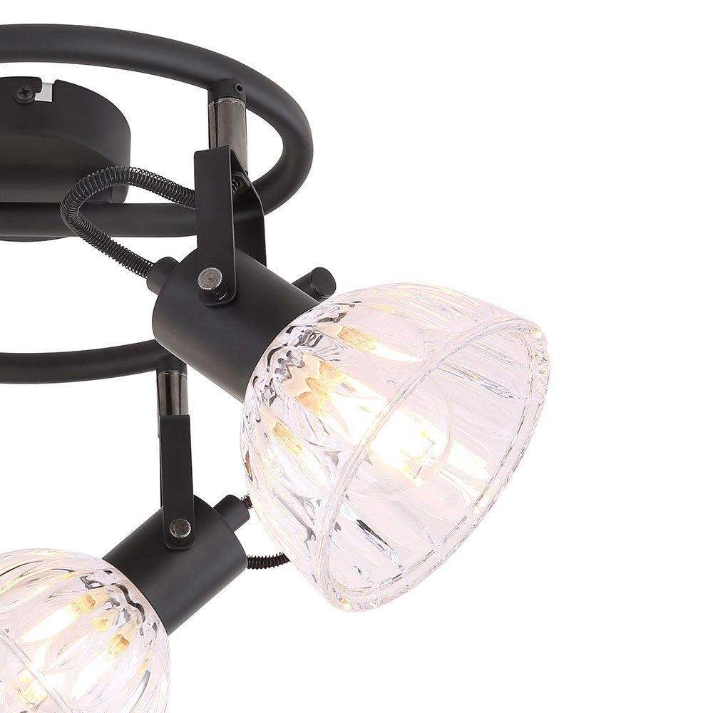 Leuchtmittel Deckenlampe Spots Deckenstrahler, nicht beweglich inklusive, Globo E14 Deckenstrahler Deckenleuchte