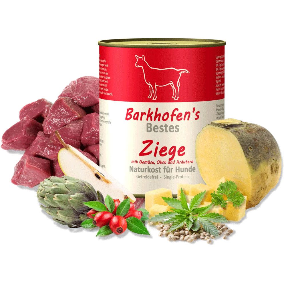 Barkhofen Tiernahrung Bestes Ziege, Nassfutter für: Hunde