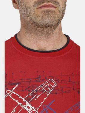 Charles Colby T-Shirt EARL DILLONS Bündchenkanten in Farbkontrast