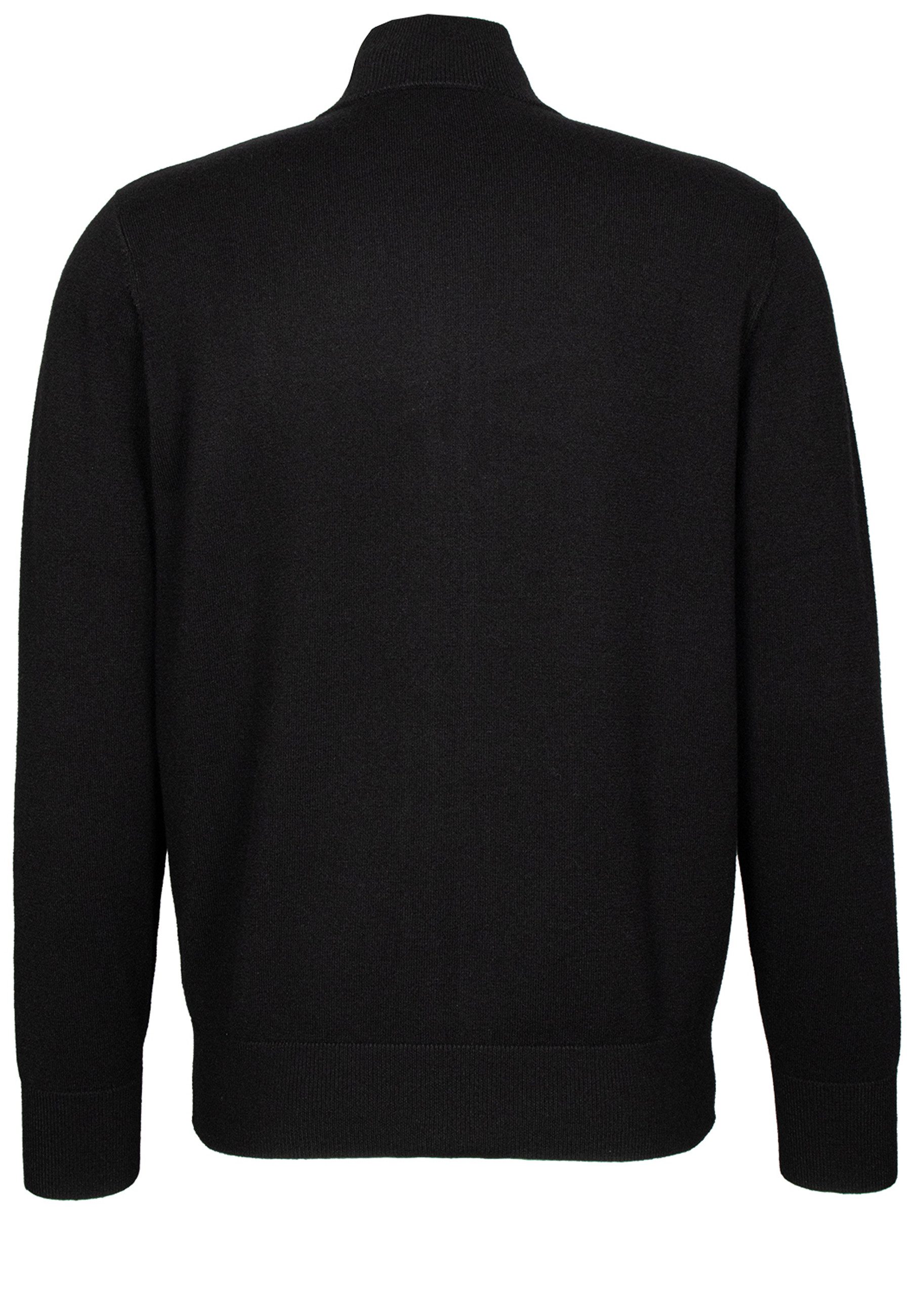 LAGERFELD Strickjacke mit Monogramm-Stickerei (1-tlg)