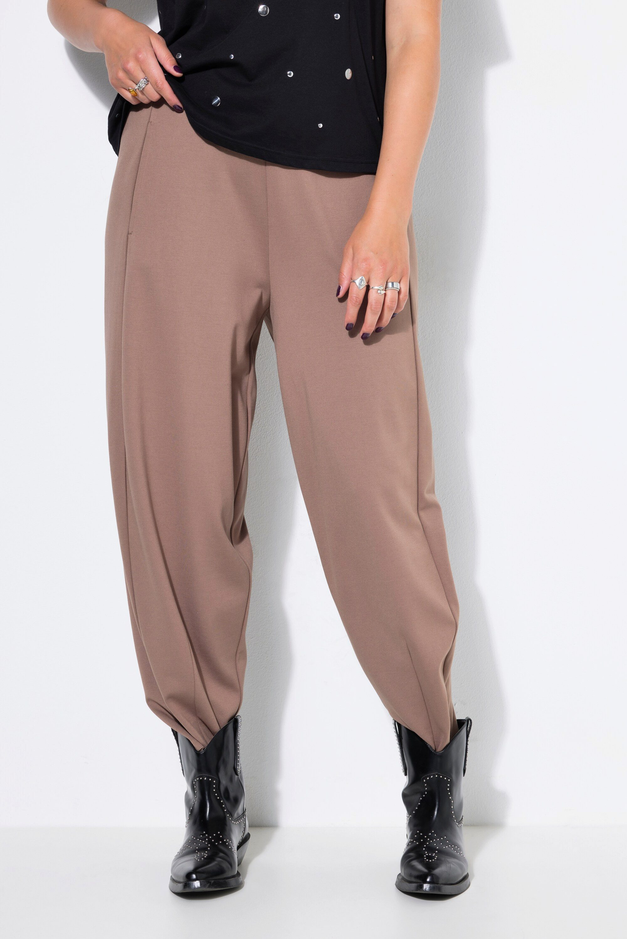 Studio Untold Slouchy Jeans Barrelhose Wide Barrel Shape Punto-Jersey