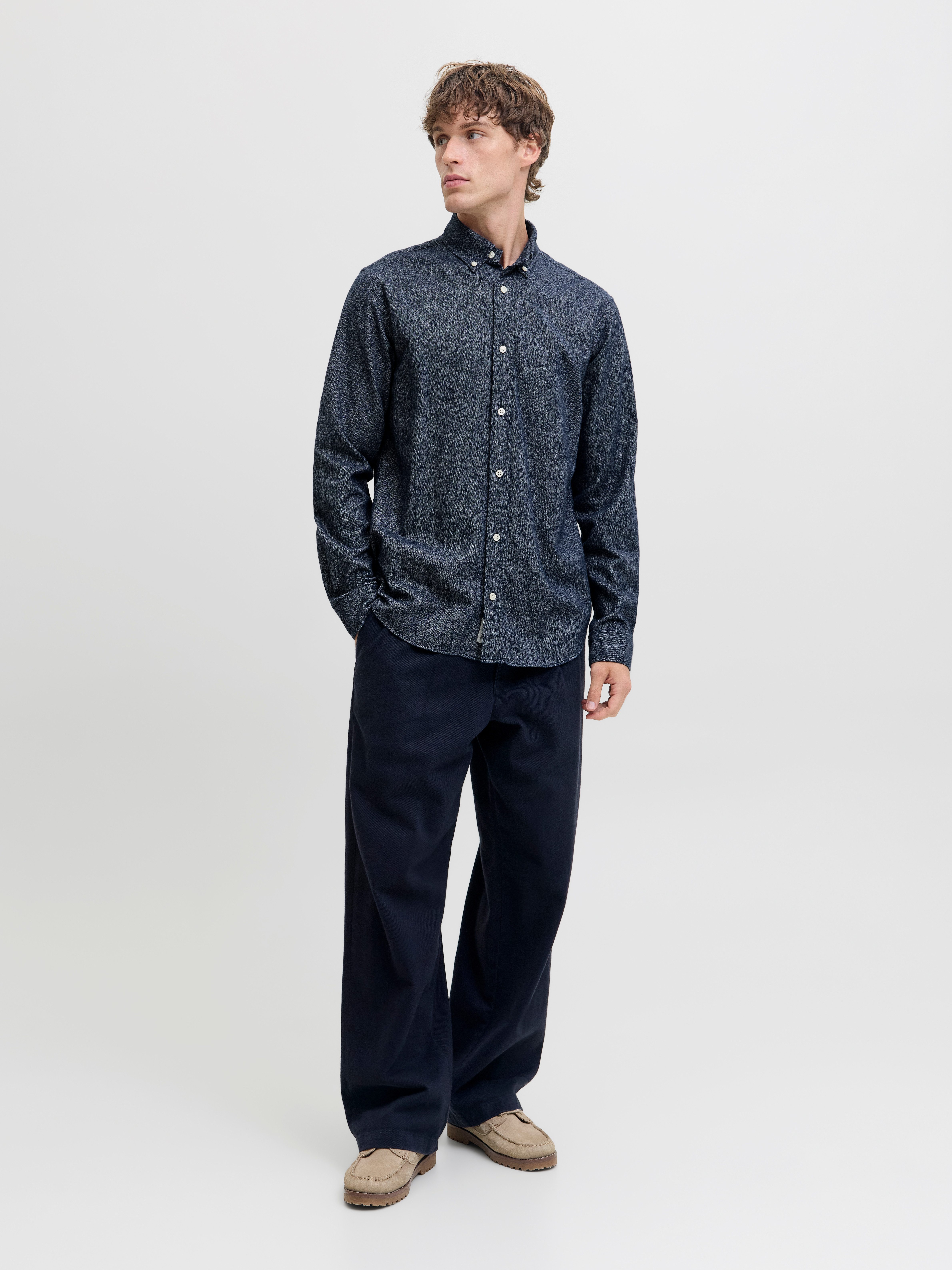 Jack & Jones Langarmhemd JPRBLUBARKLEY FLANNEL X-MAS L/S SHIRT CH