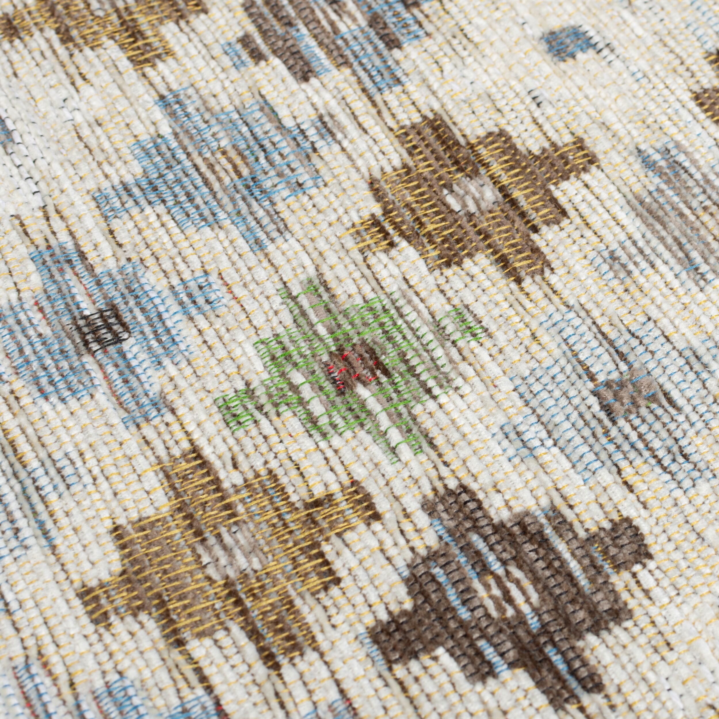 FLAIR RUGS Teppich Abstract Diamond, rechteckig, Höhe: 3 mm, Chenille-Teppich, Melange Effekt, Wohnzimmer, Schlafzimmer, Esszimmer