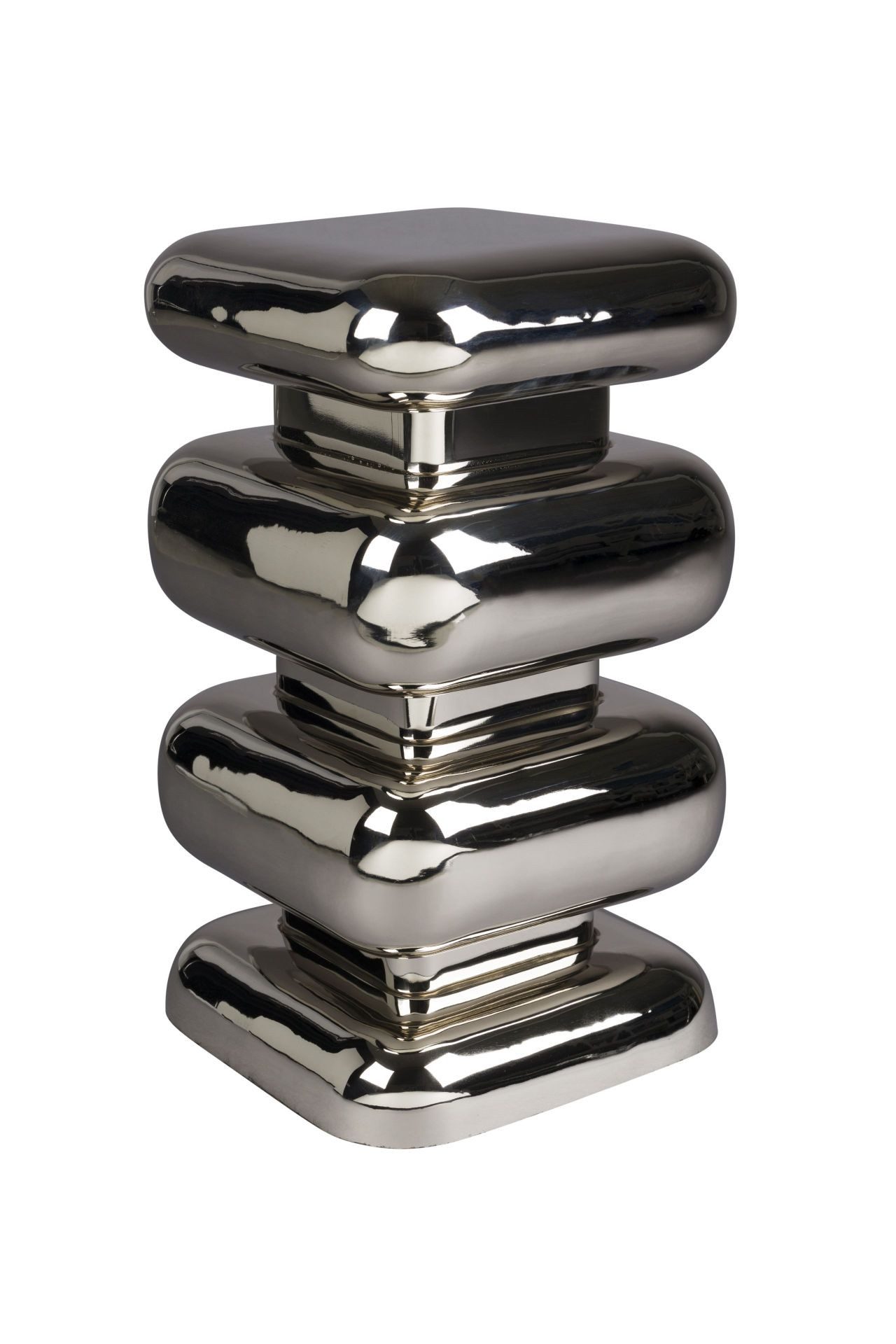 Dutchbone Beistelltisch Retro Hocker Couchtisch Stubby 70's Metall