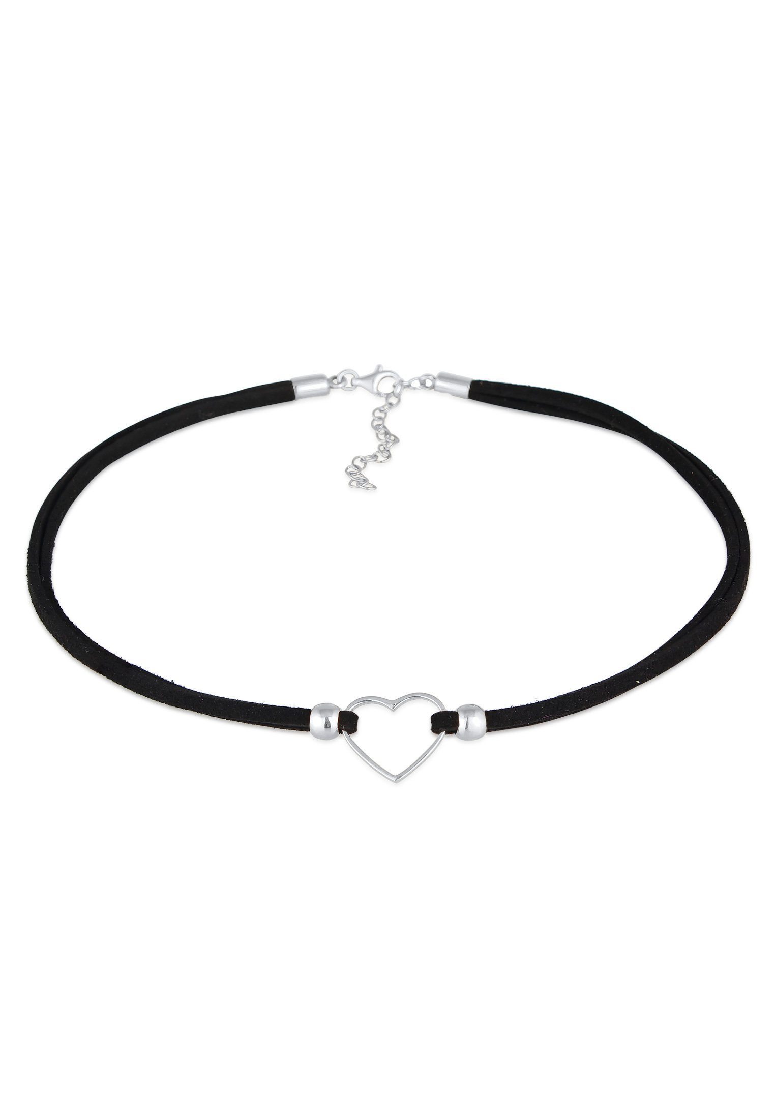 Elli Choker Choker Herz Halsband Schwarz günstig online kaufen