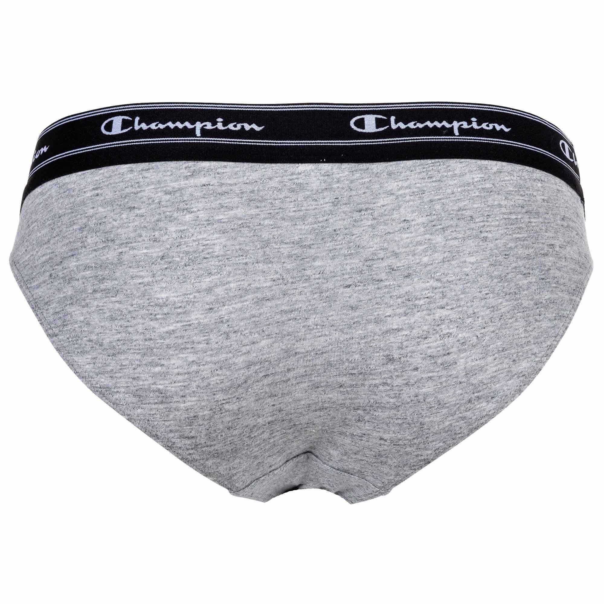 Slips, Pack 2er Bikini-Slips, Champion Slip Logo-Bund Grau - Damen