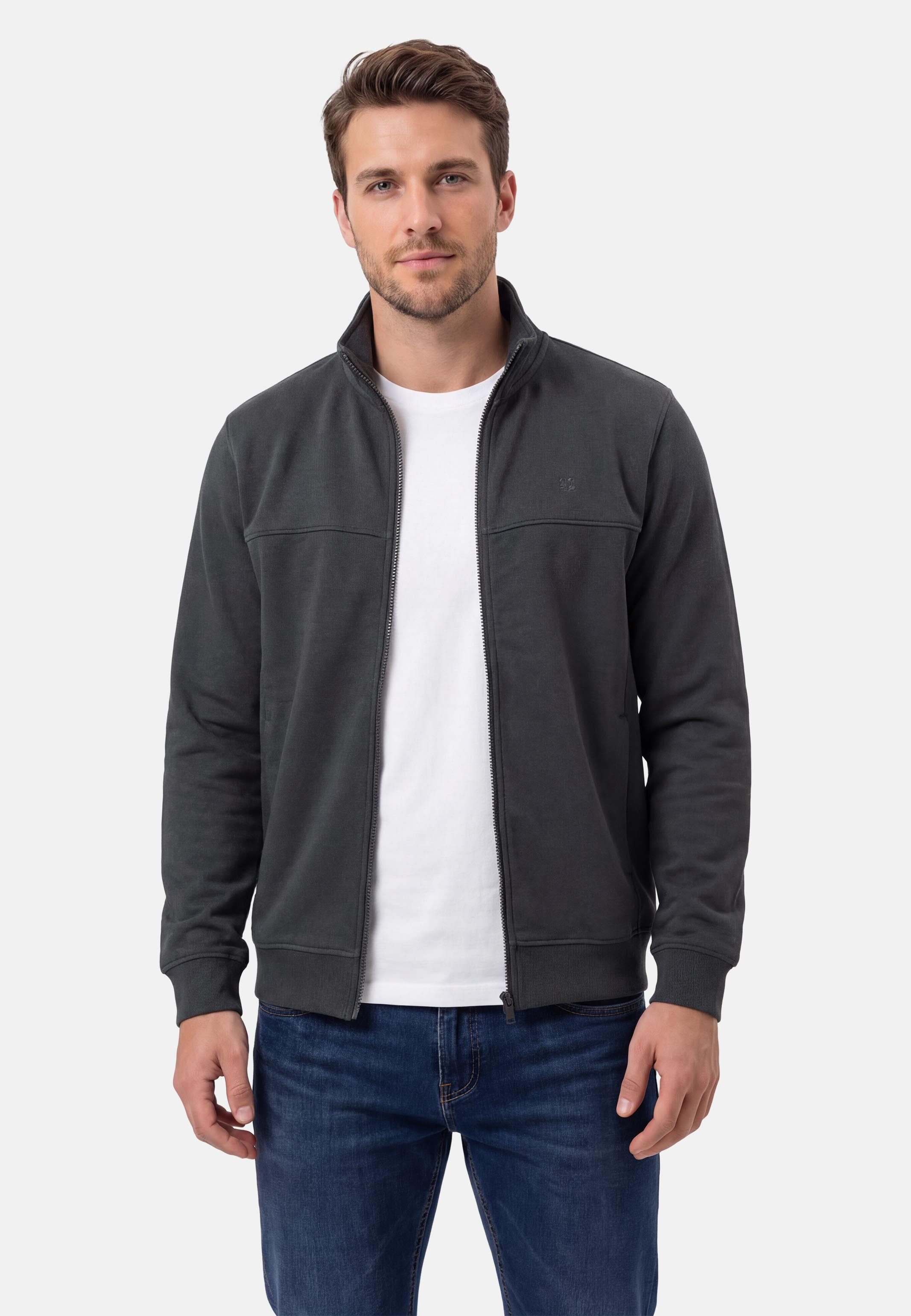 s.Oliver Sweatjacke Basic (1-tlg) Sweatjacke - Baumwolle - Blickdicht - Angenehm weiche Sweatqualität