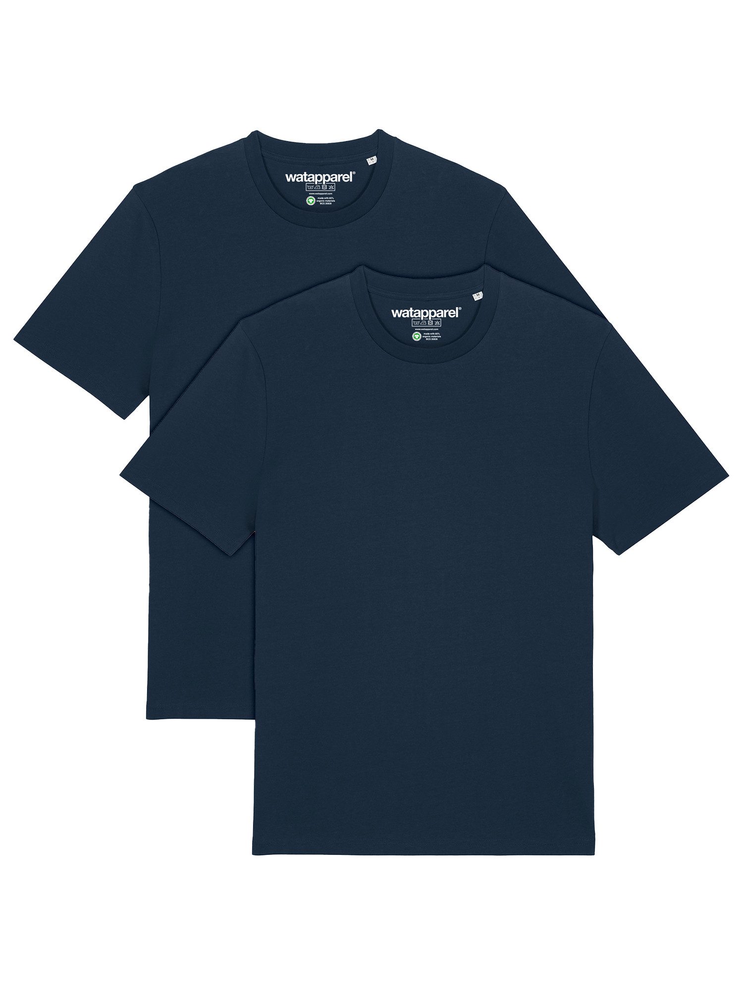 T-Shirt 2er Multipack Bio Basic T-Shirt French Navy
