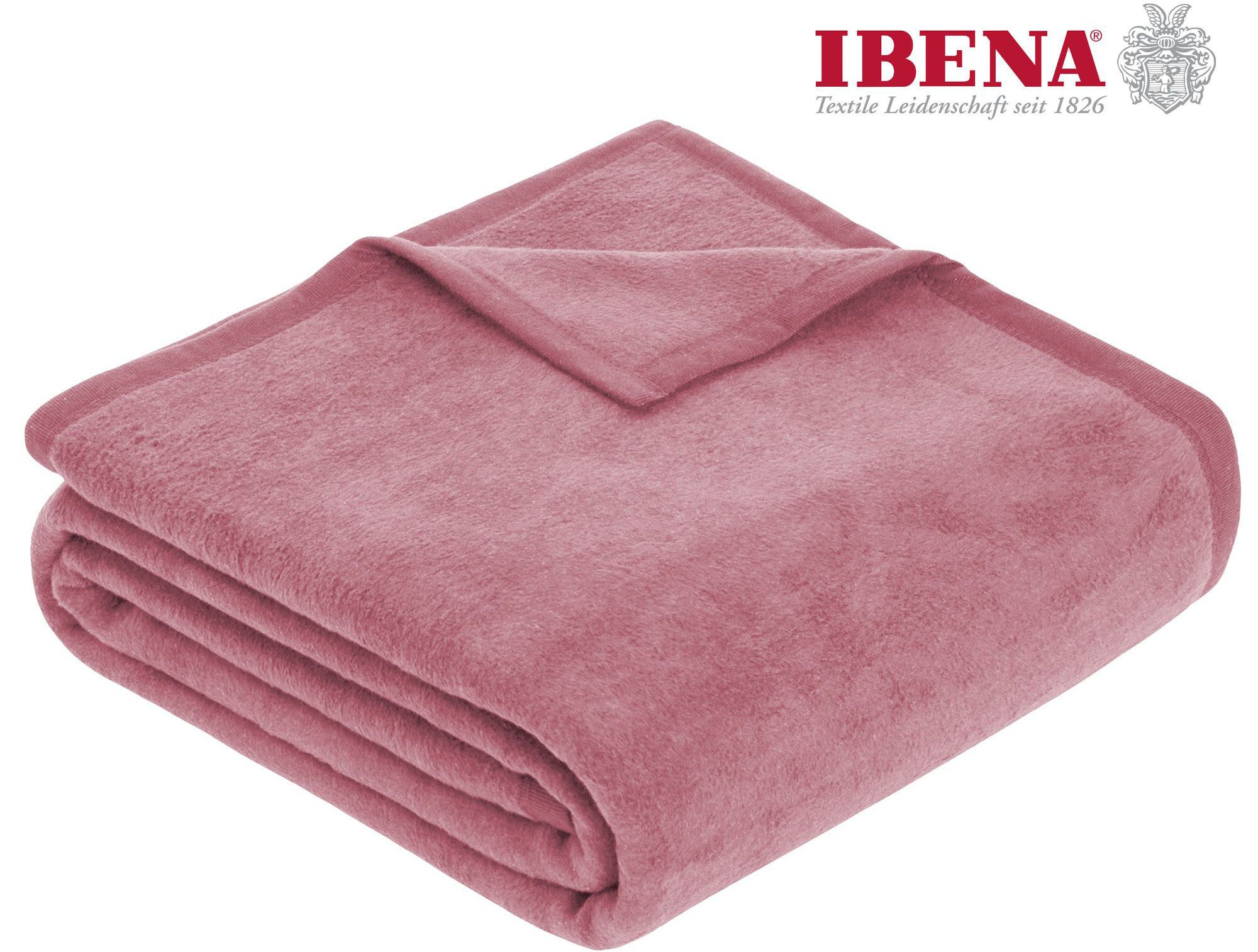 Wohndecke Luxus, IBENA, verschiedene Größen, unifarbenes Design, Kuscheldec günstig online kaufen