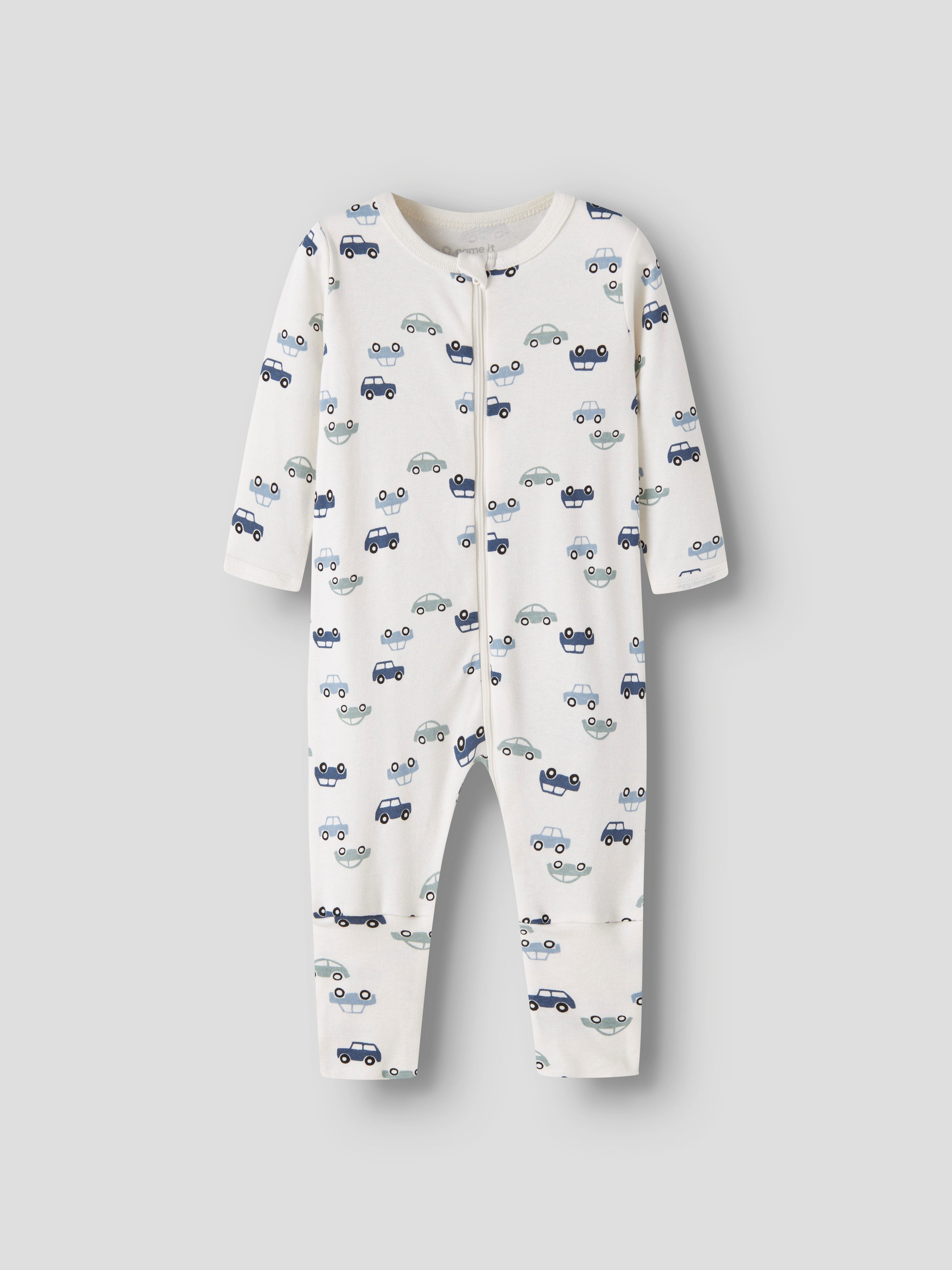 Name It Schlafanzug NBMNIGHTSUIT 2P ZIP FF CAR NOOS (Packung, 2 tlg) Baumwolle