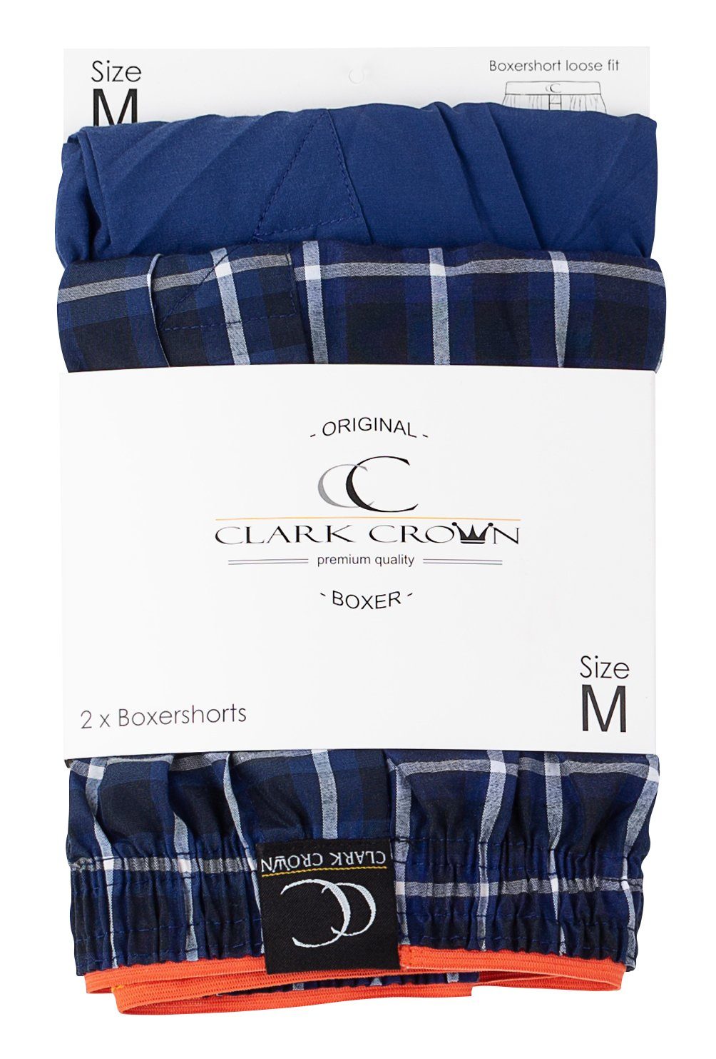(6-St) Gemischt Crown® in Clark Boxershorts Passform bequemer