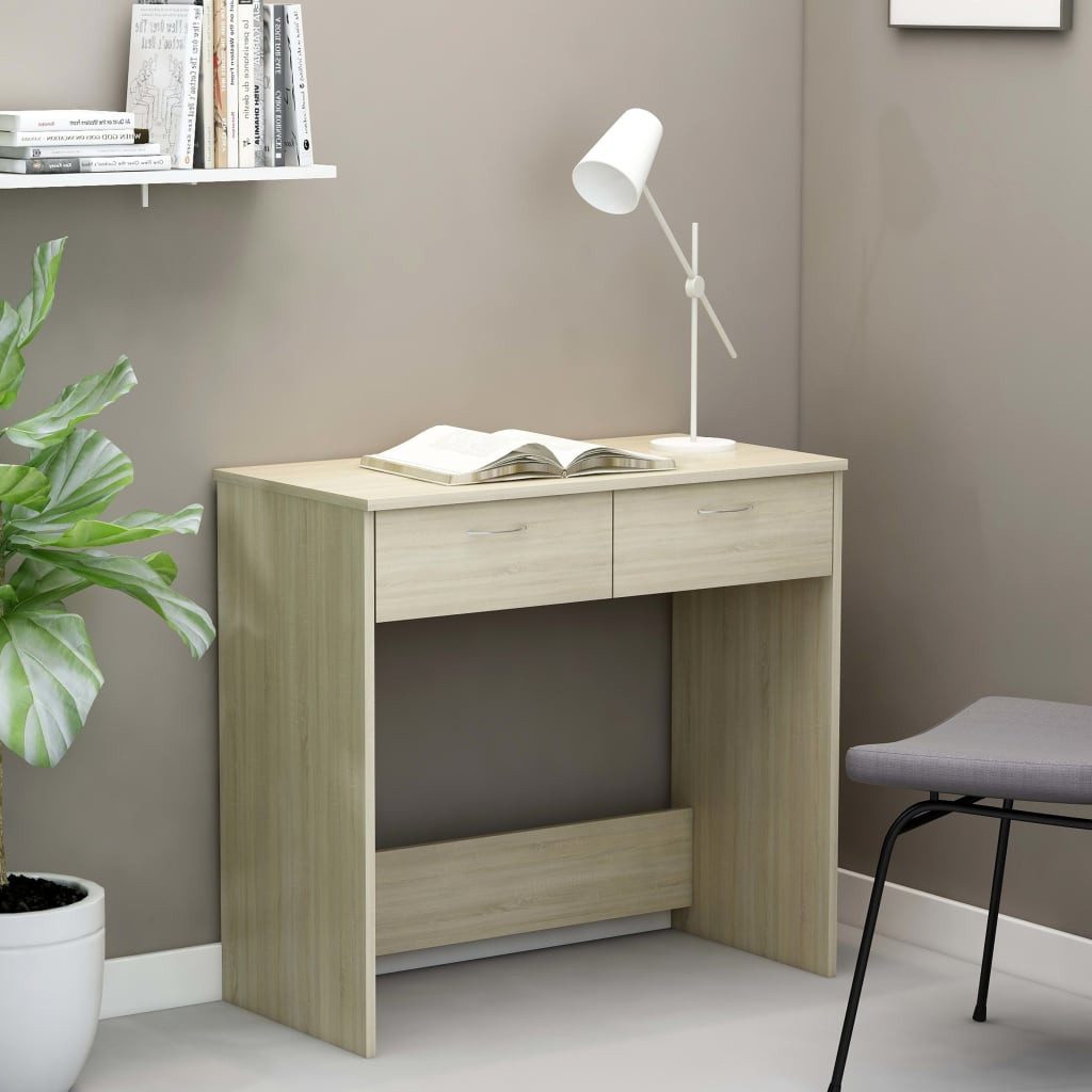 vidaXL Schreibtisch NA Schreibtisch Sonoma Eiche 80x40x75 cm Spanplatte