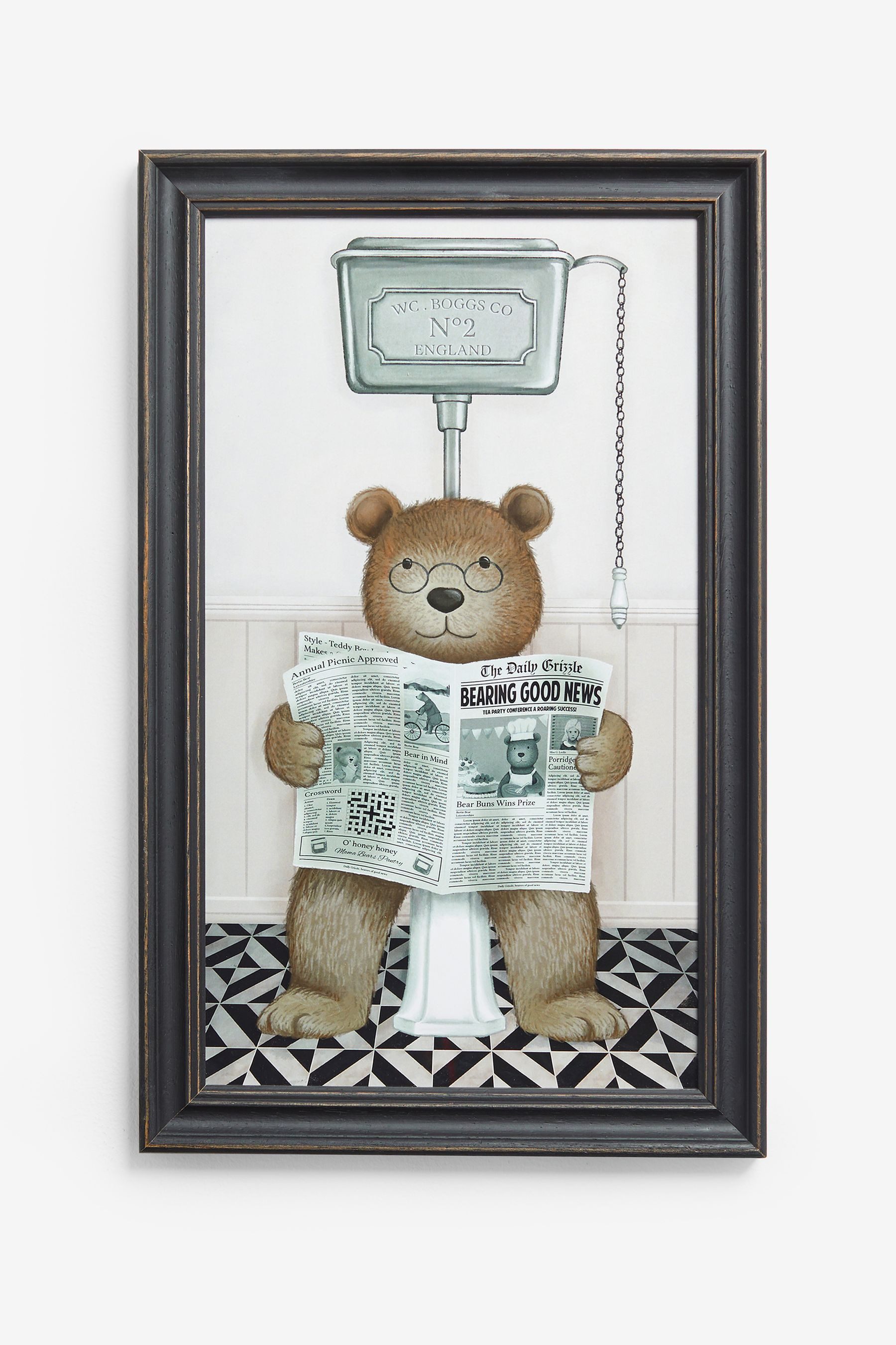 Next Wanddekoobjekt Gerahmte Wandkunst, Bertie Bär günstig online kaufen
