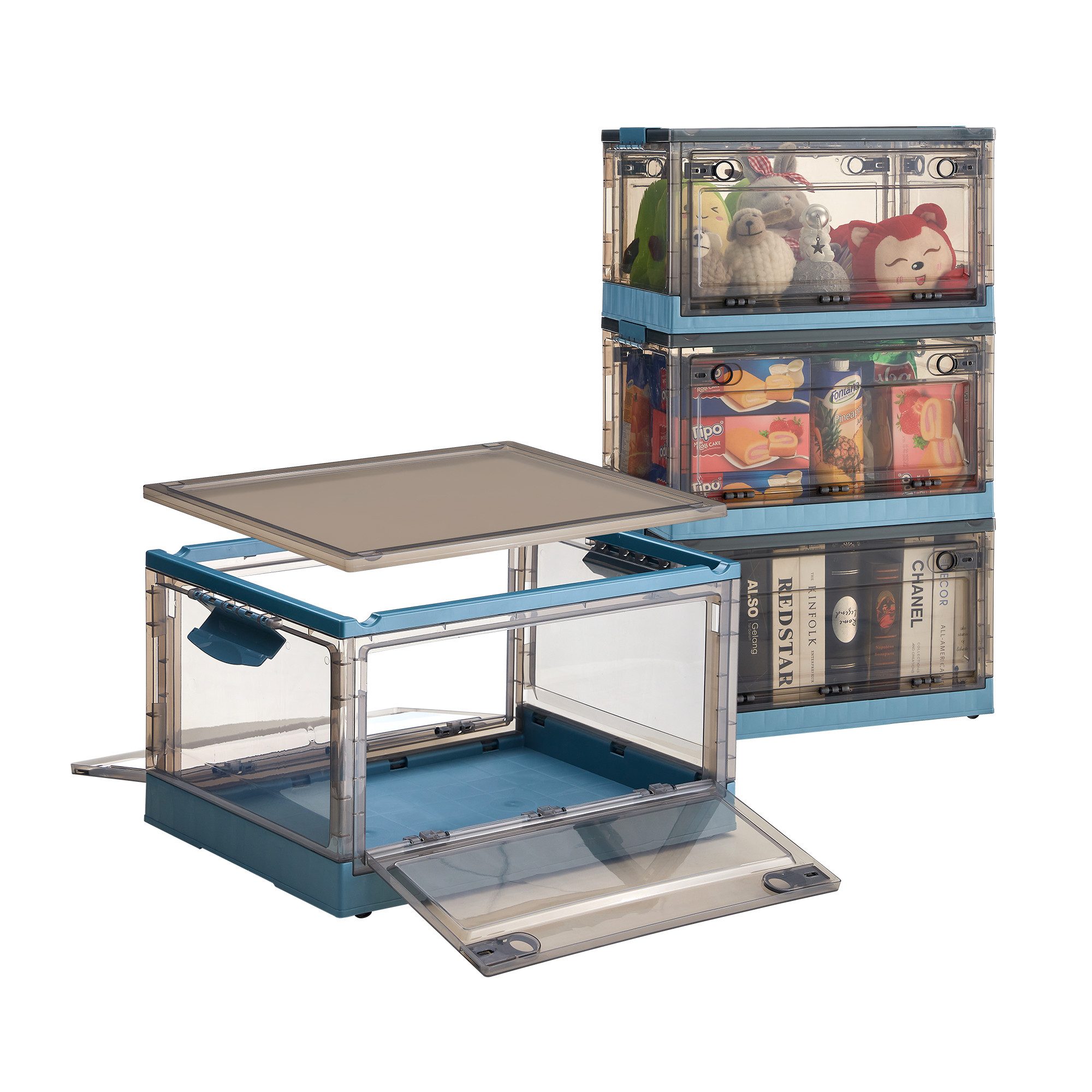 Zedelmaier Aufbewahrungsbox faltbare und stapelbare Aufbewahrungsbox mit De günstig online kaufen