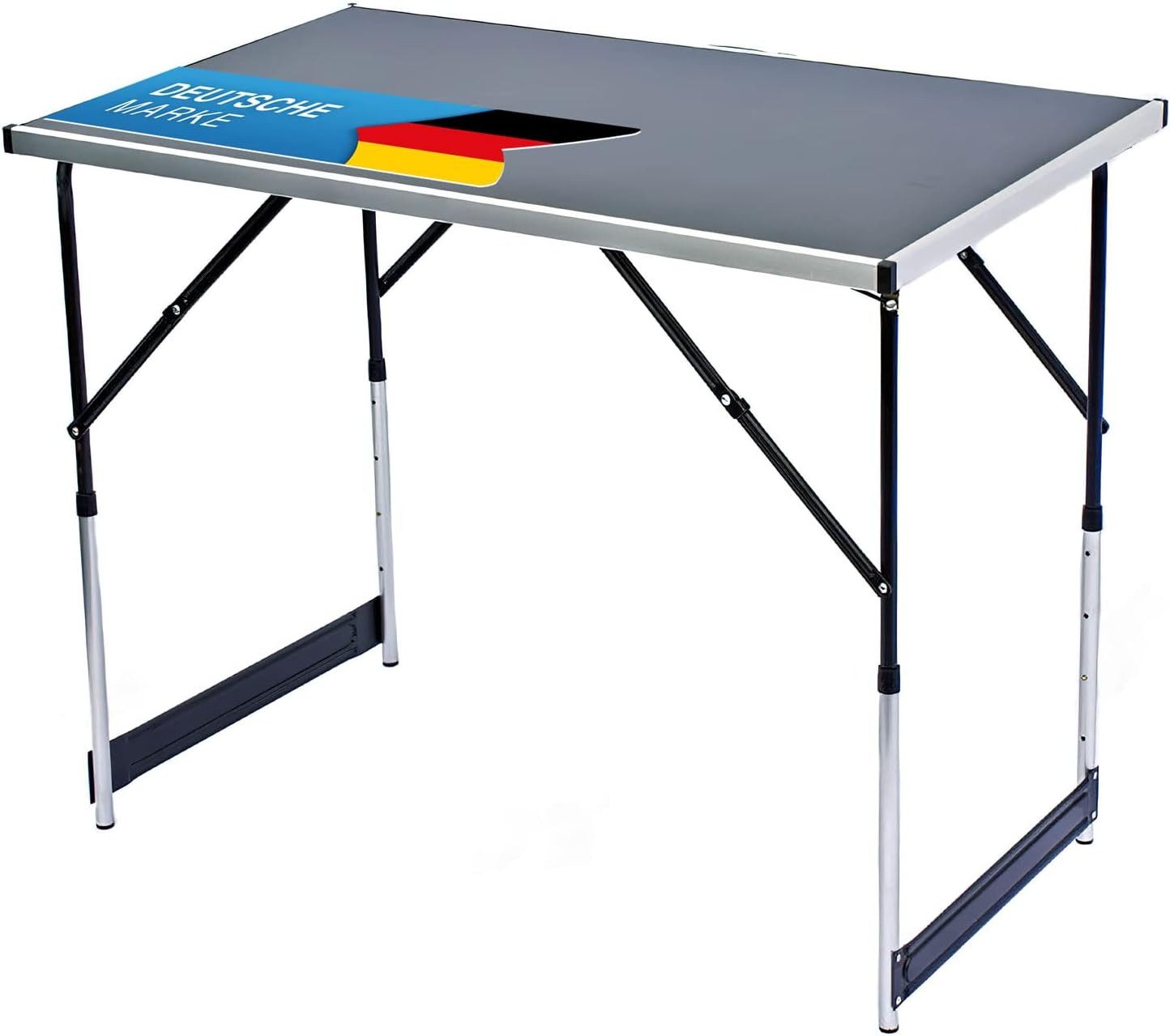 Goods+Gadgets Klapptisch Faltbarer Campingtisch – Multifunktionstisch für Outdoor & Garten (Markttisch Tapeziertisch), Klappbarer Multifunktionstisch