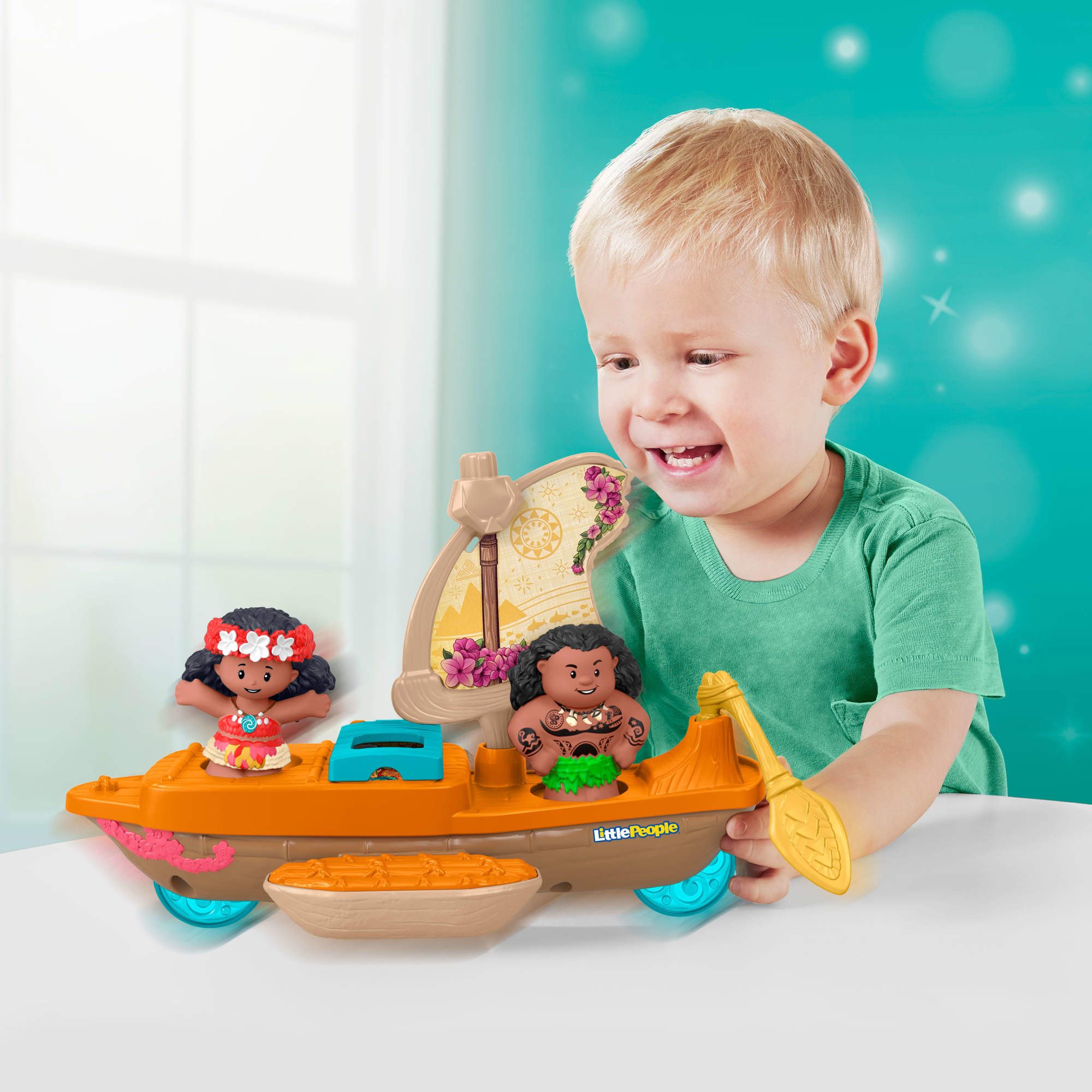 Fisher-Price® Spielzeug-Boot Little People Vaiana und Mauis Kanu