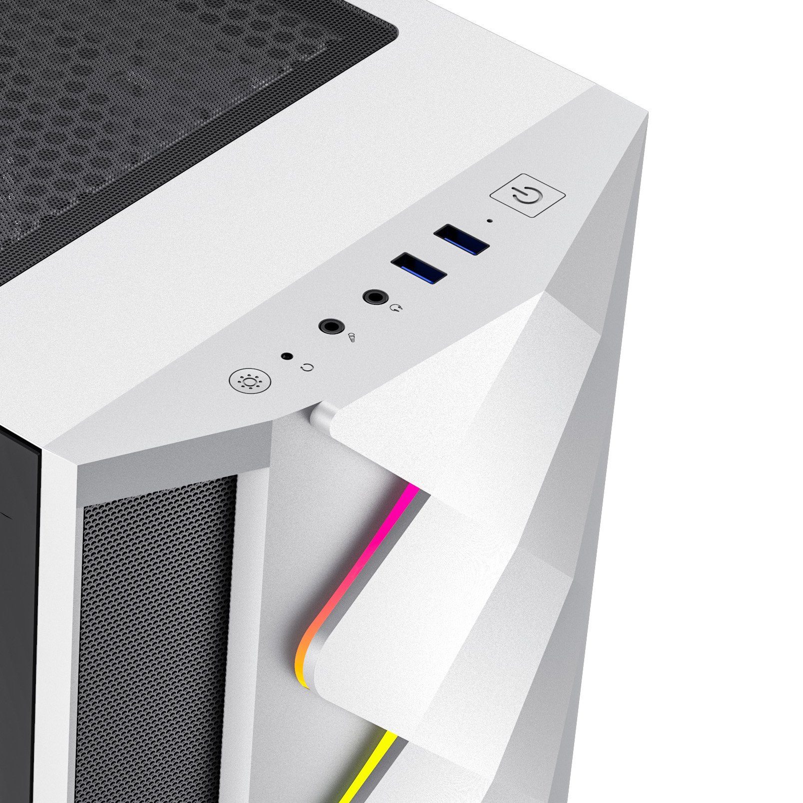 GAMEMAX MegaDeal Gaming-PC-Set Diamond WT PC-Komplettsystem (27", Intel® Core i7 14700F, GeForce RTX 4070, 32 GB RAM, 1000 GB SSD, Windows 11 + MSI PRO MP273A Monitor, 69cm (27)