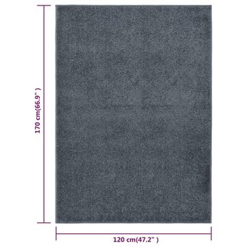 Teppich Kurzflor 120x170 cm Anthrazit, furnicato, Rechteckig