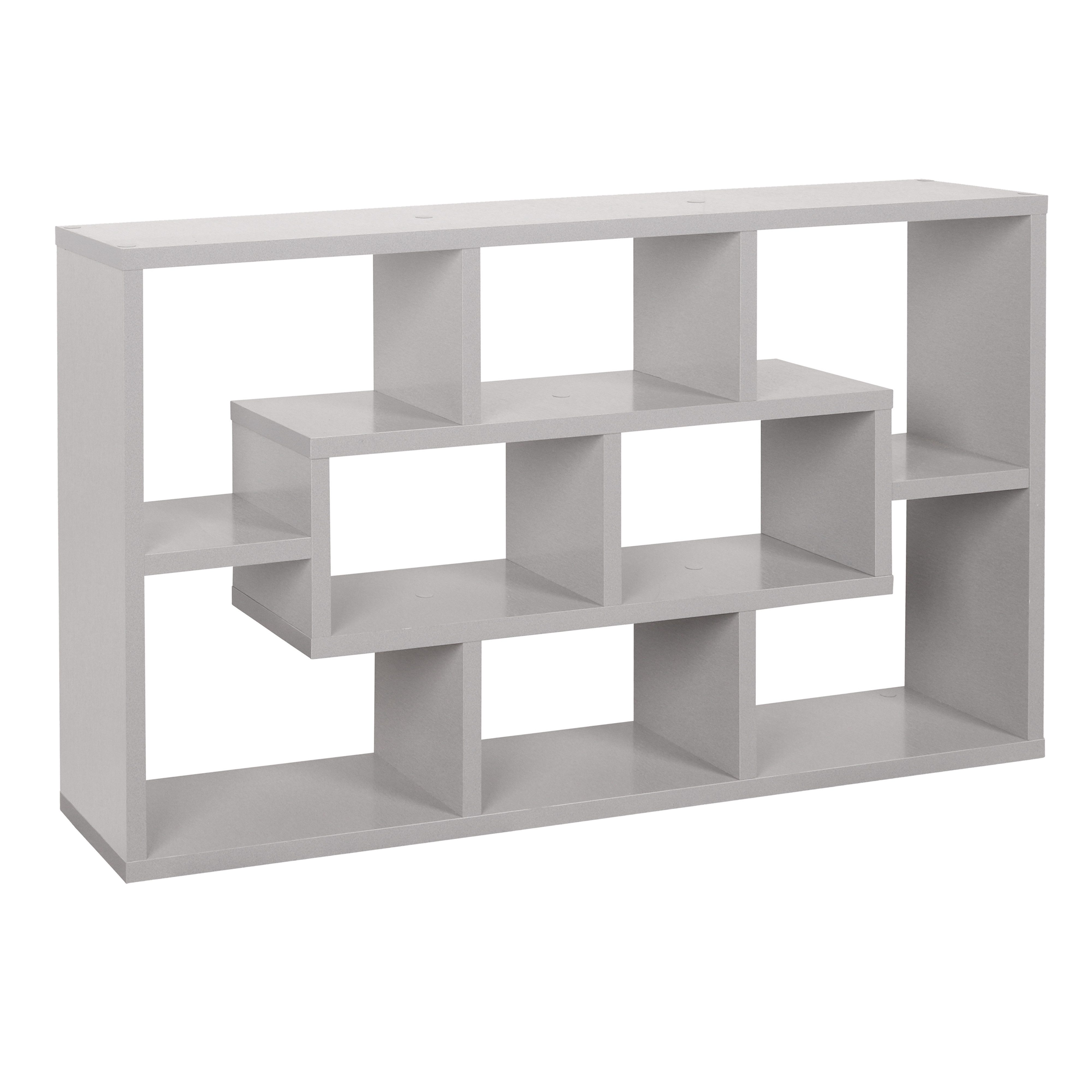RICOO Wandregal WM050-PL, 1-tlg., kleines Regal Bücherregal Hängeregal, 8 Fächer, Küche und Wohnzimmer