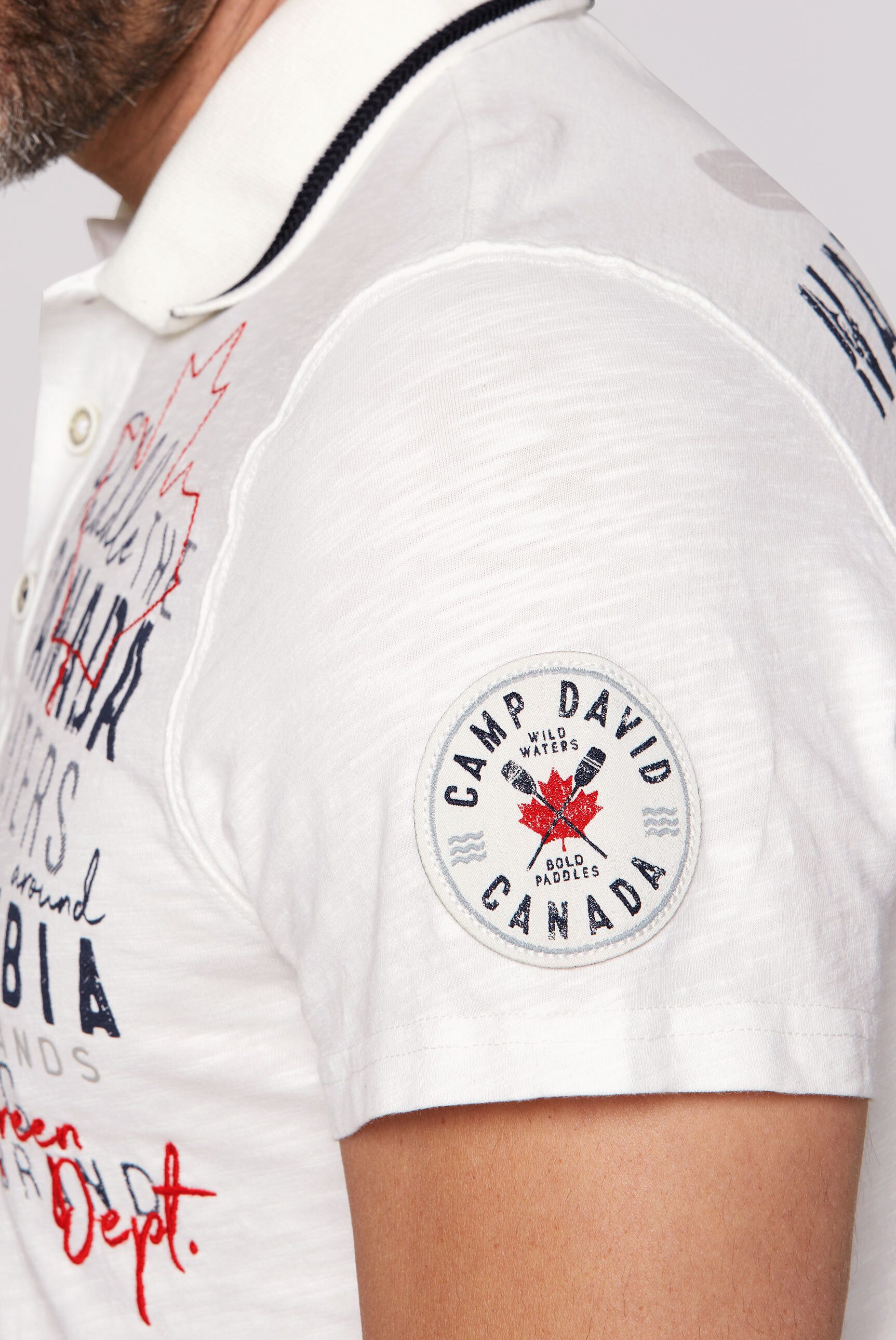 CAMP DAVID Poloshirt aus Baumwolle