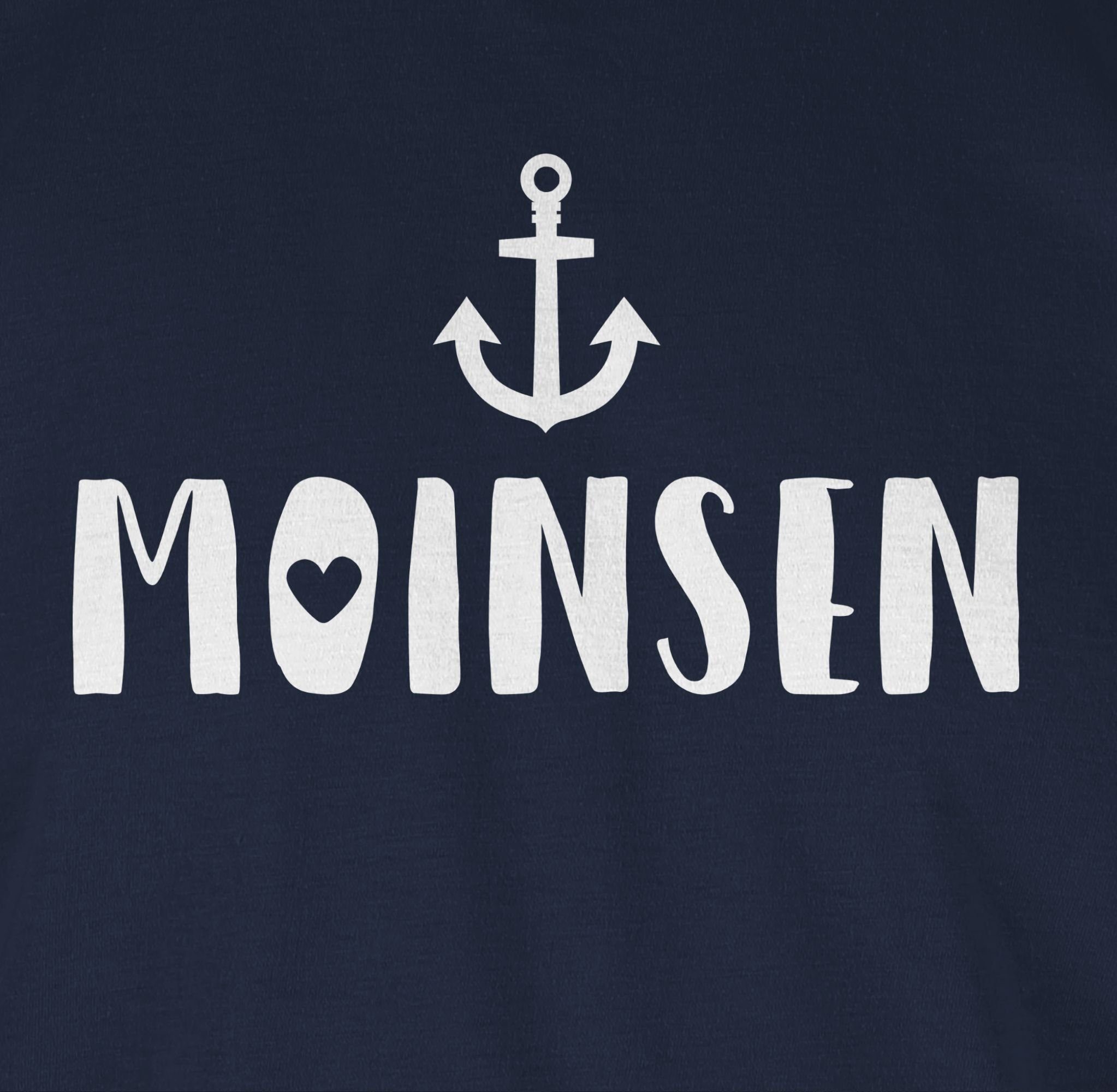 Moinsen 1 Shirtracer Sprüche Navy Statement Blau T-Shirt